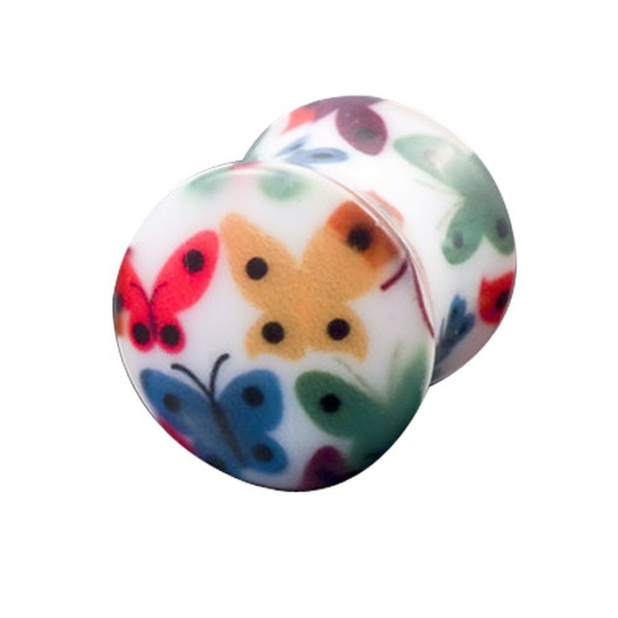 Plug Piercing Ohrpiercing Double Flared Schmetterling