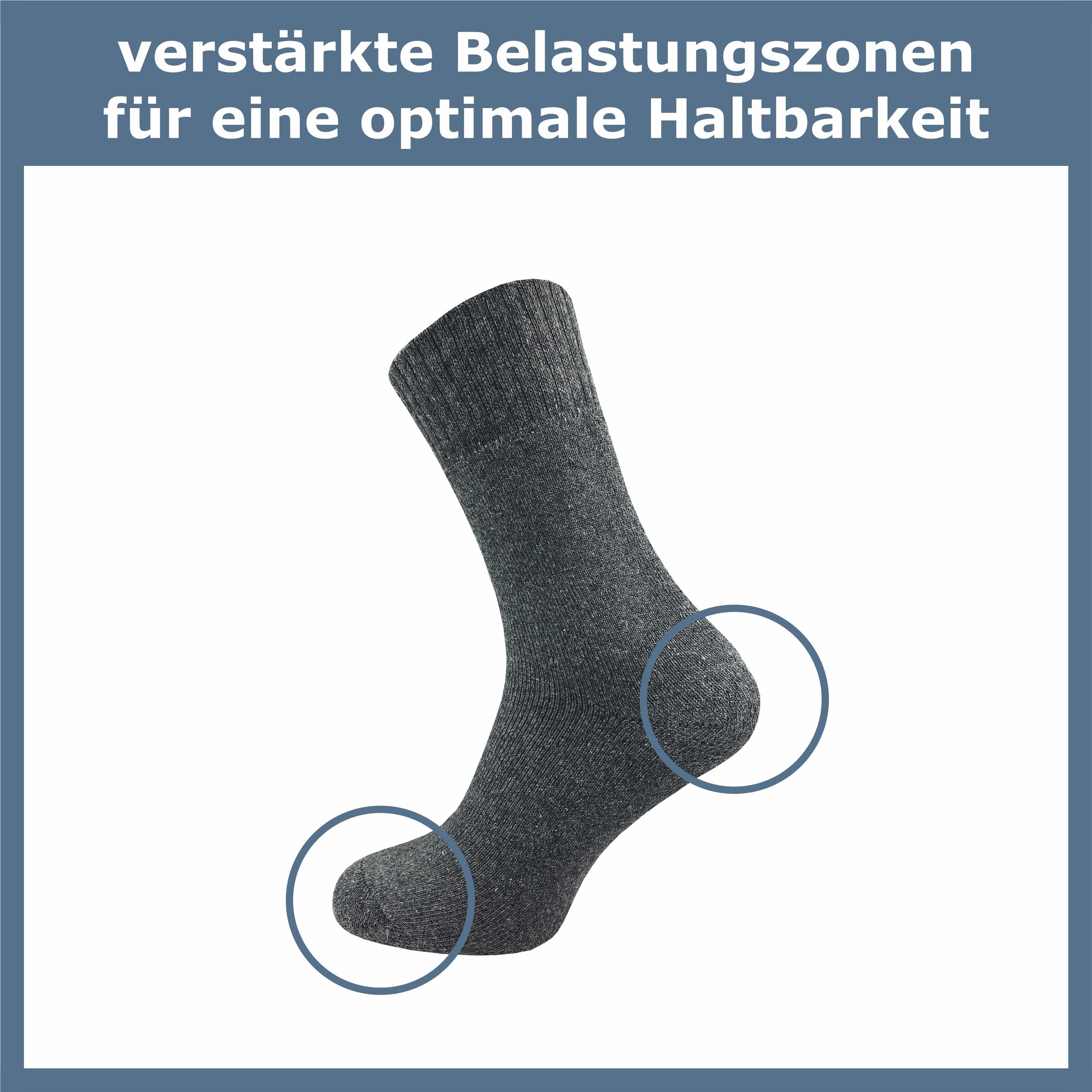 GAWILO Freizeitsocken für Herren - warme Socken für Jäger - Armysocken uni & mit Jagdmotiv (9 Paar) mit gepolsterter Frotteesohle, verfügbar in grün, grau & schwarz