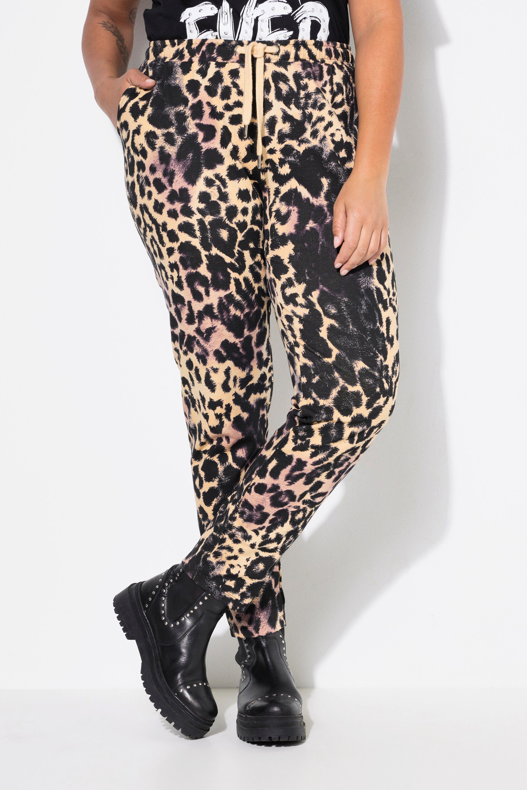 Angel of Style Funktionshose Joggpants Straight Fit Leo Elastikbund