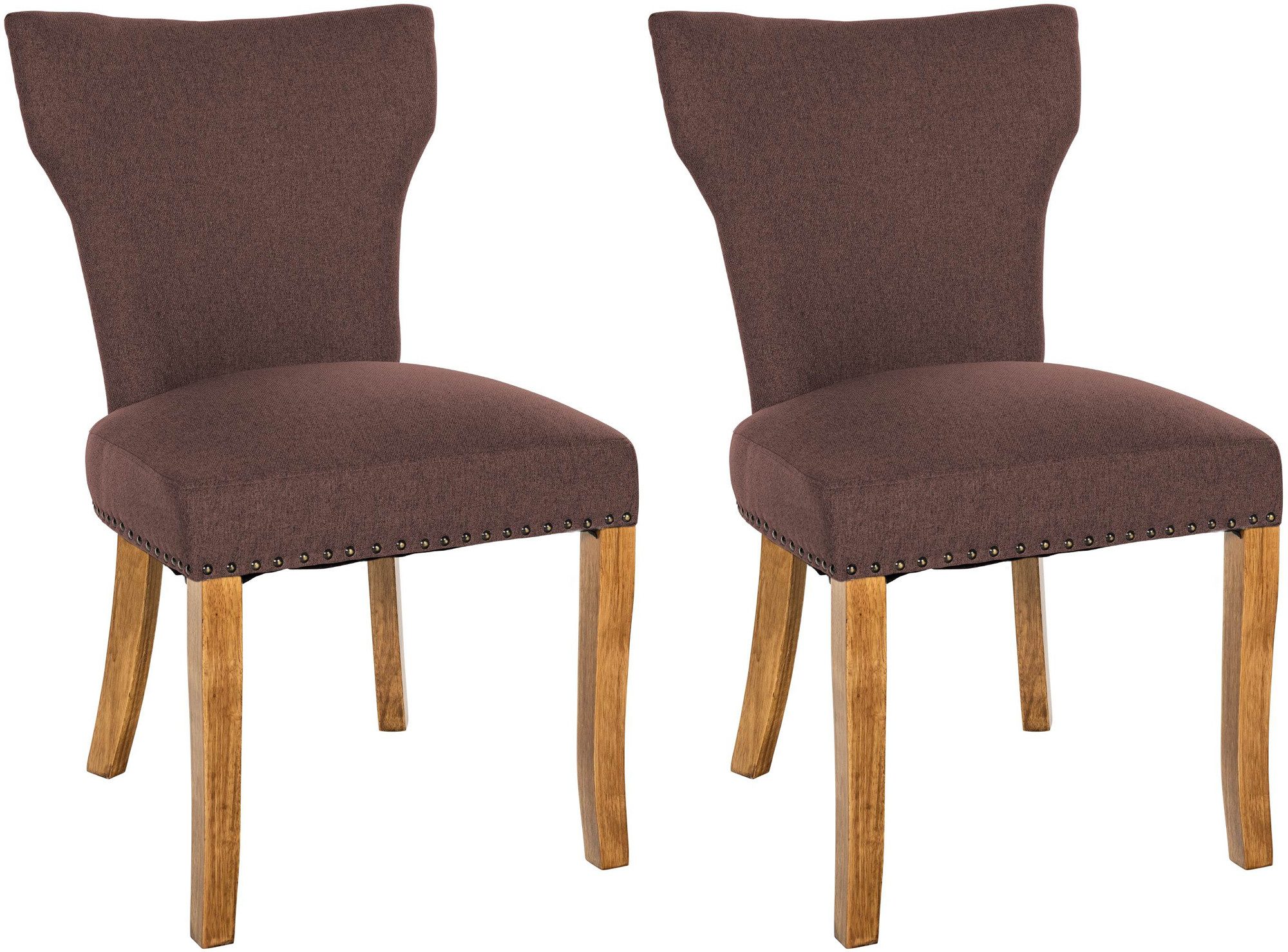CLP Esszimmerstuhl Zadar (2er Set), Stoffbezug günstig online kaufen