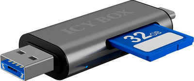 Raidsonic »ICY BOX SD/MicroSD, USB 2.0 Card Reader mit USB-C & -A und OTG« Computer-Adapter