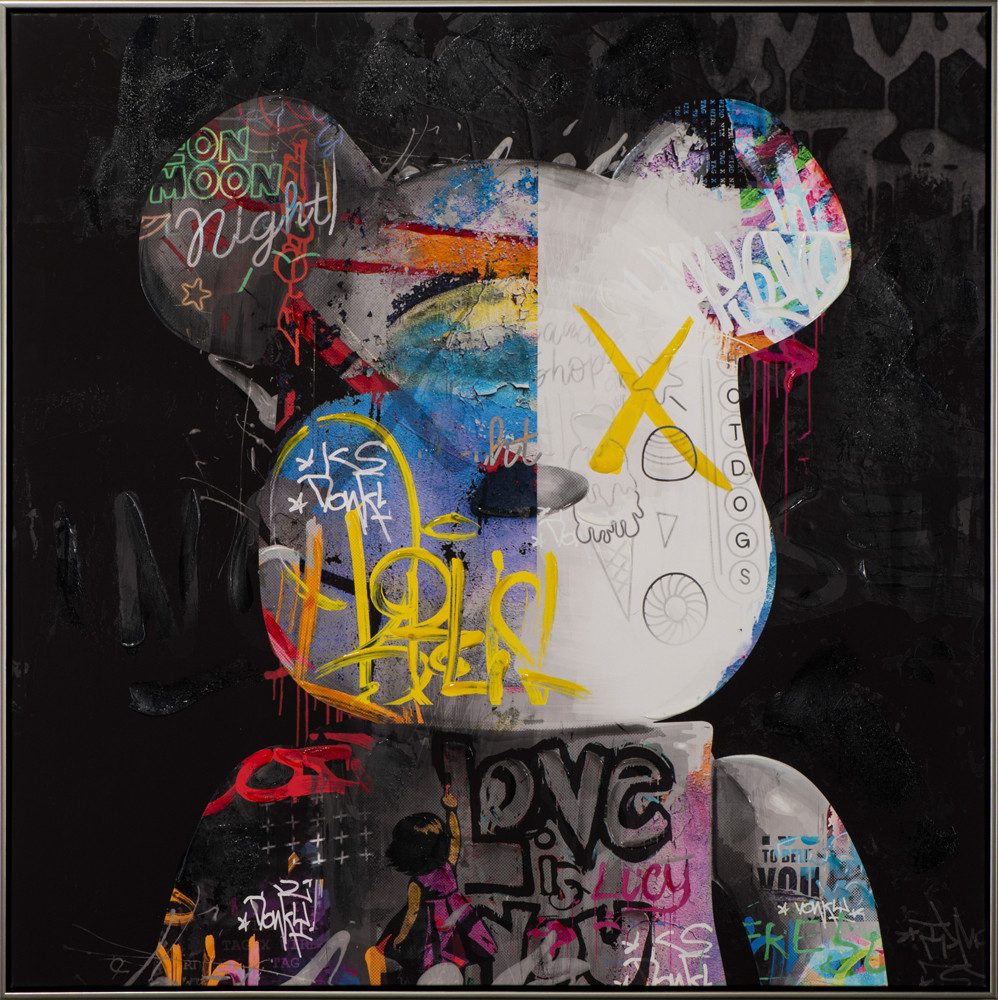 ArtUniverse Gemälde Pop Art Teddy 102,5x102,5 günstig online kaufen