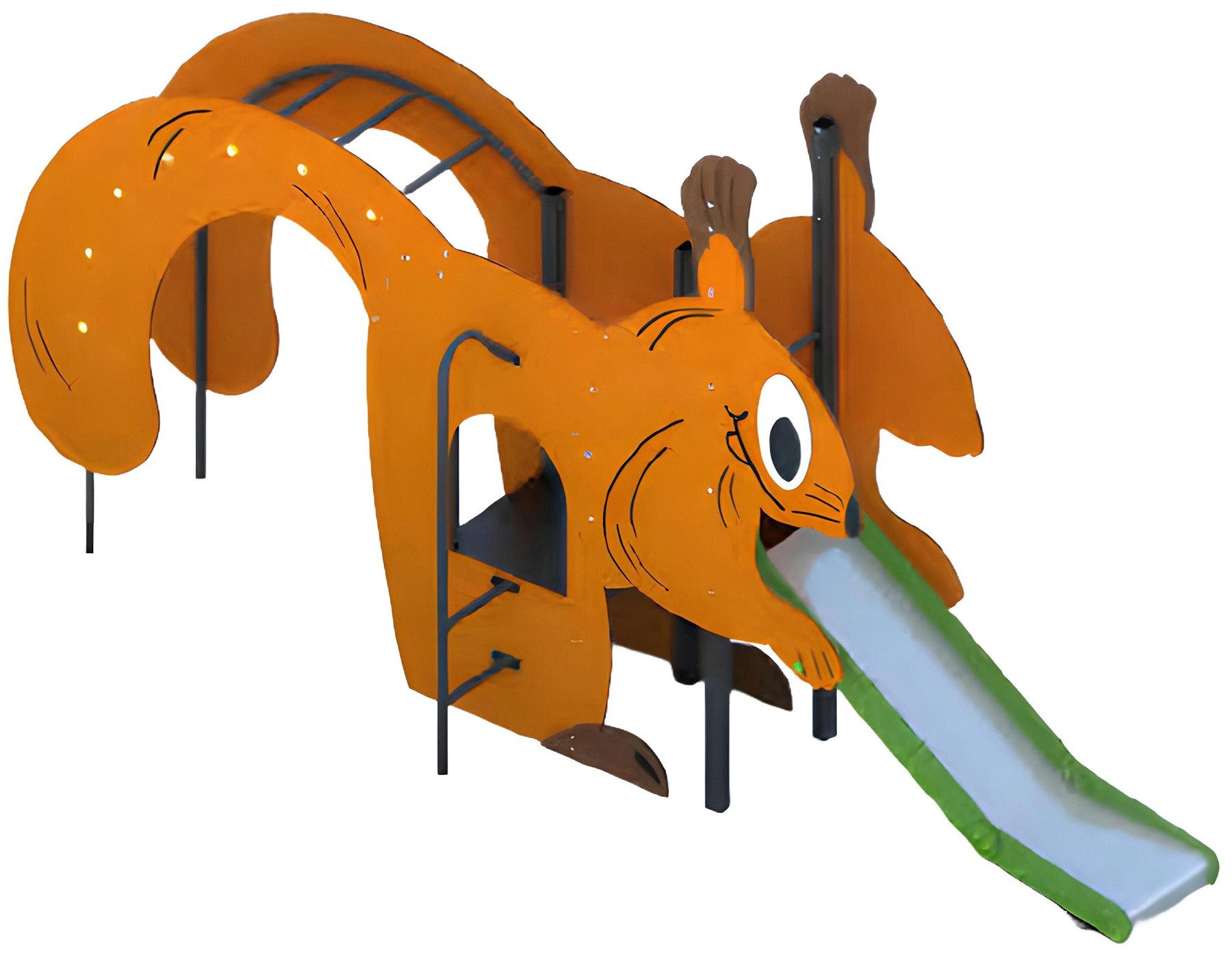 Xlmoebel Klettergerüst Buntes Spielgerät mit Kletterelementen und Rutschbahn für Kinder, (Spielplatz), Hergestellt in Europa