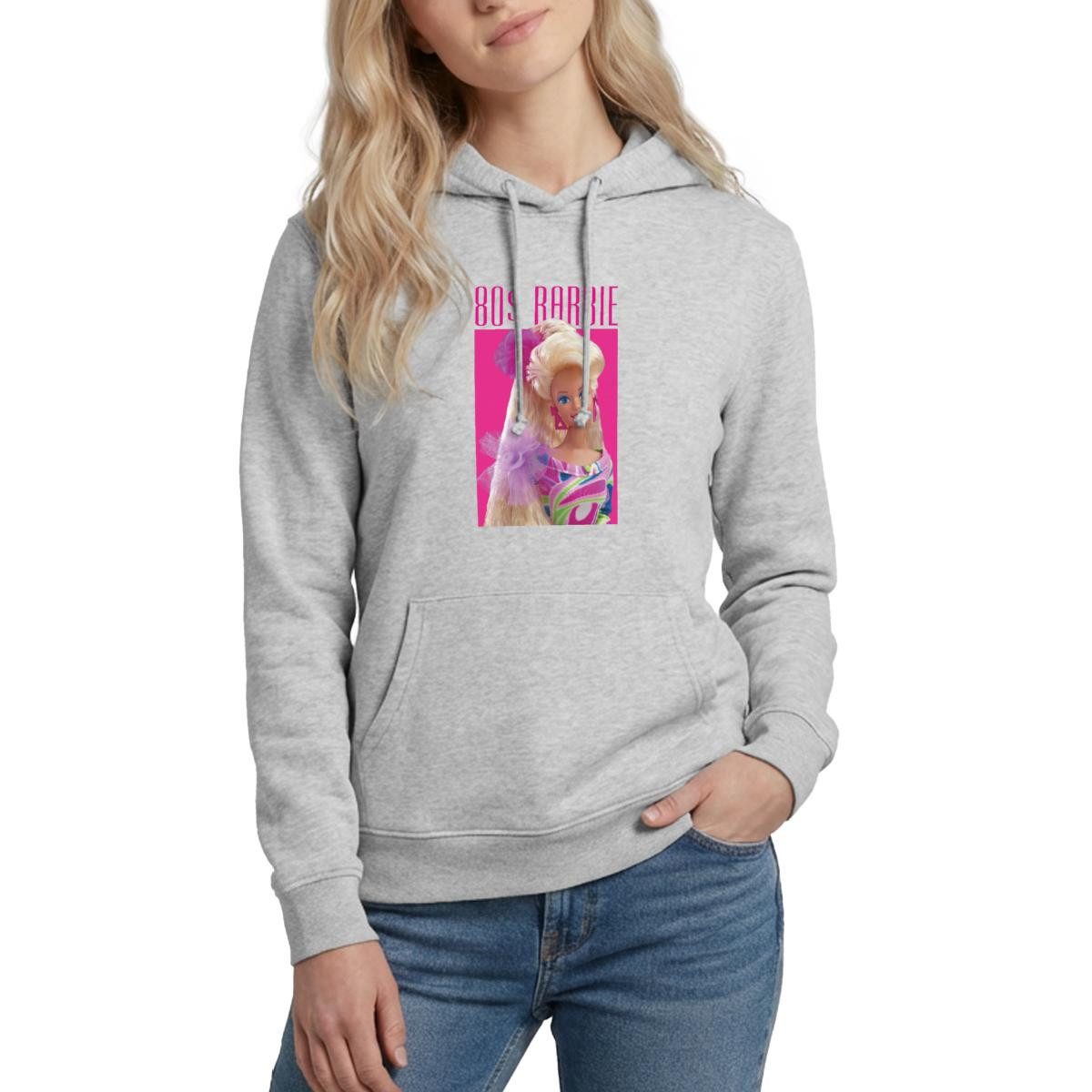 Hoodie Barbie Porträt Charakter 80er Barbie 80er Jahre Damen Hoodie