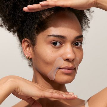 APRICOT Beauty Gesichtsmaske APRICOT Mund Pads au Silikon mit Hyaluron gegen Oberlippen Falten, Wiederverwendbar
