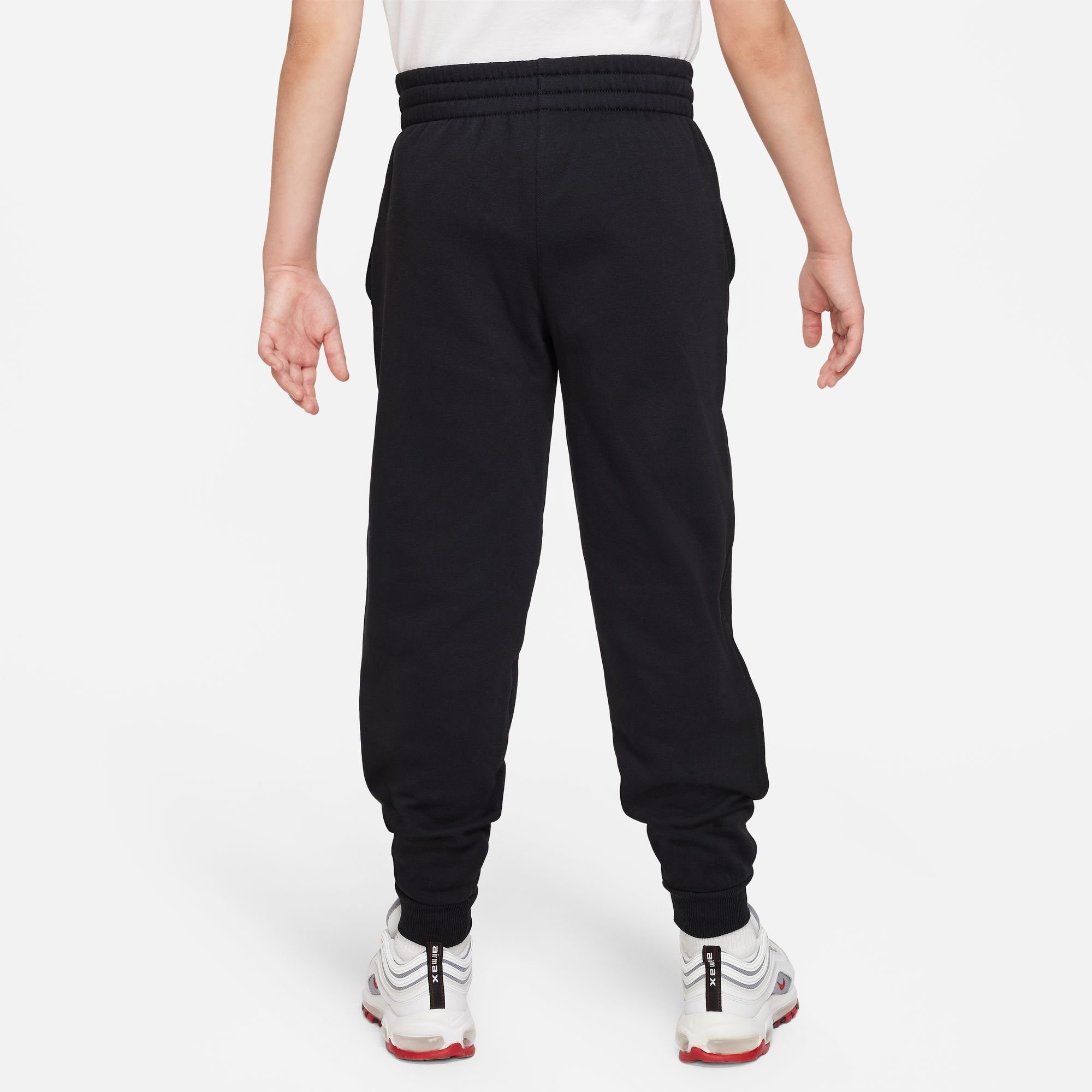 KIDS' Nike Sportswear BIG CLUB FLEECE BLACK/WHITE PANTS JOGGER Jogginghose