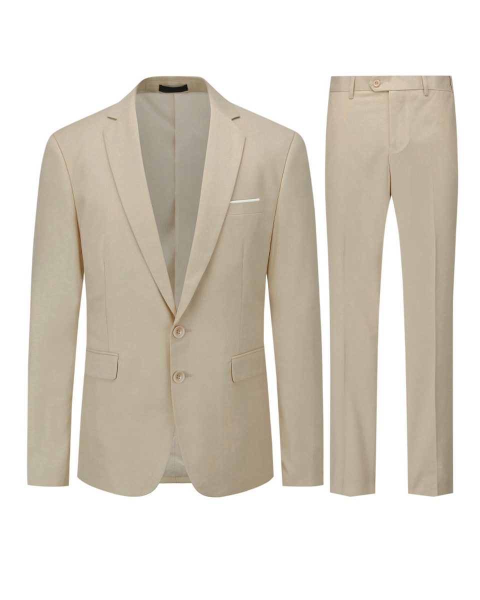 Allthemen Anzug (2 tlg) Herren Slim Fit Костюмы Modern Herrenanzug für Business