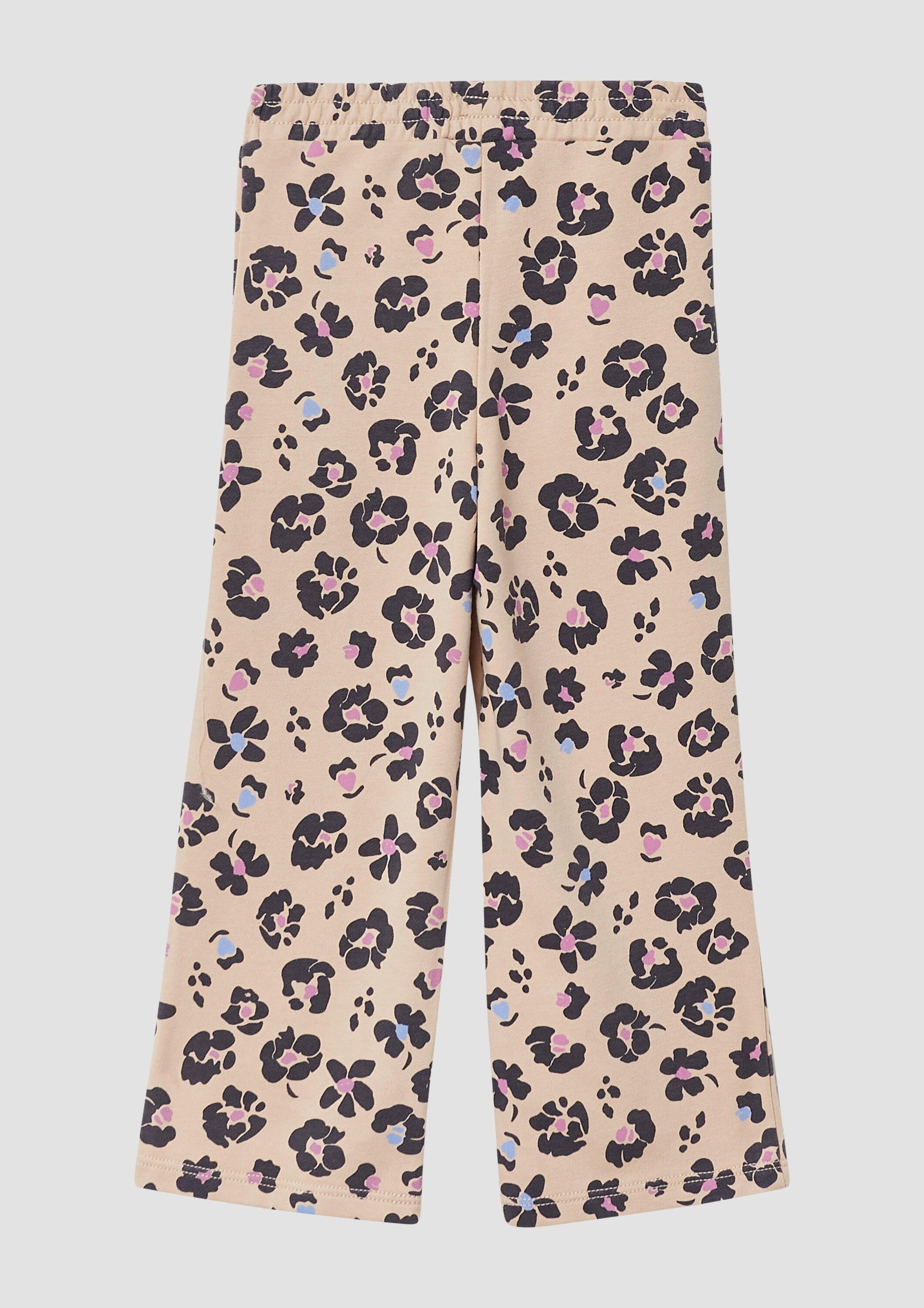 s.Oliver Leggings Leggings Wide Leg-Sweatpants und All-over-Print