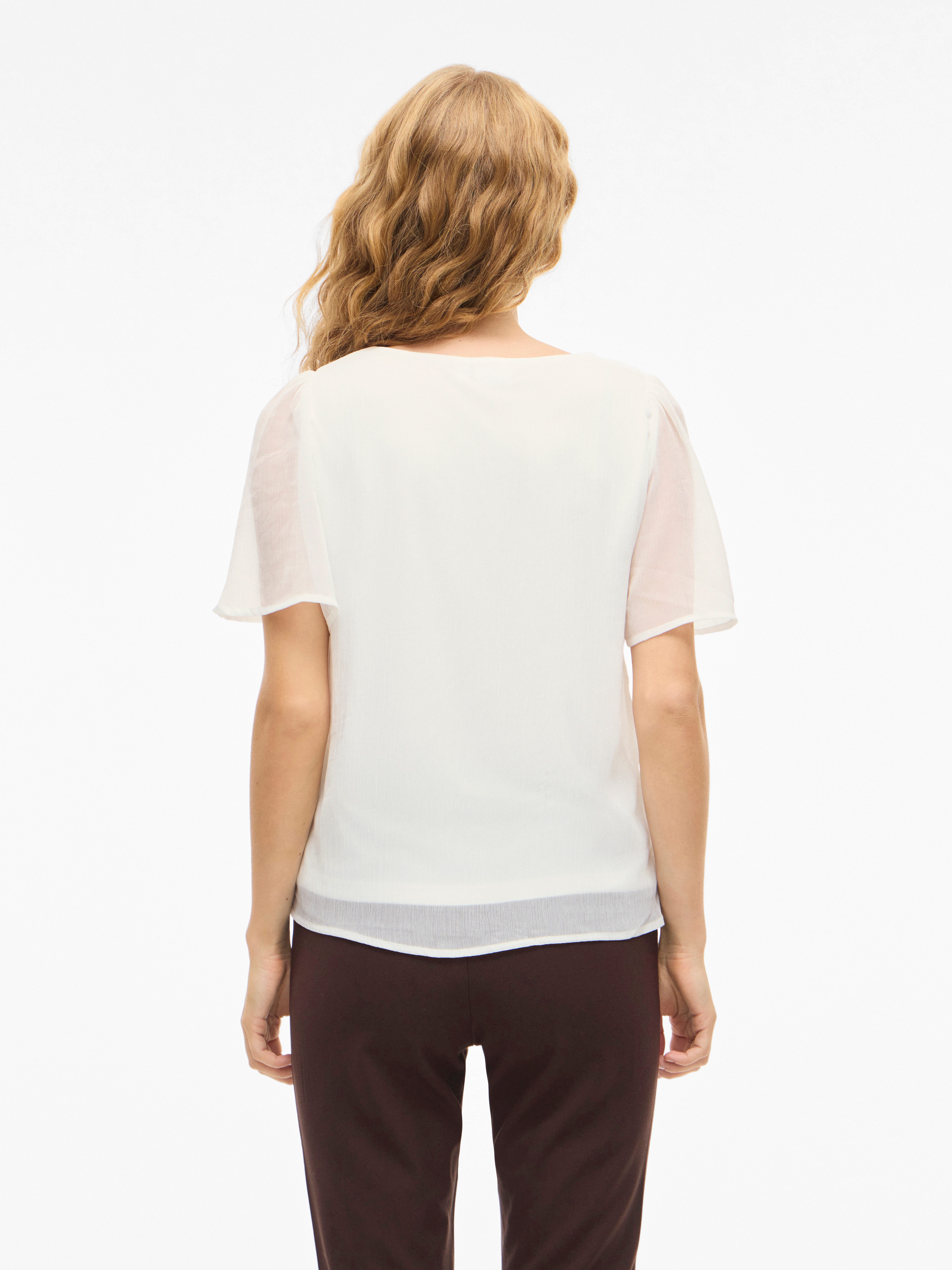 Vila T-Shirt VIFALIA V-NECK S/S TOP - NOOS günstig online kaufen