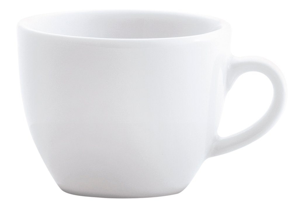 KAHLA Tasse Pronto weiss Frühstücks-Obertasse 0,4 l, Porzellan, Frühstücks-Obertasse 0,38 l
