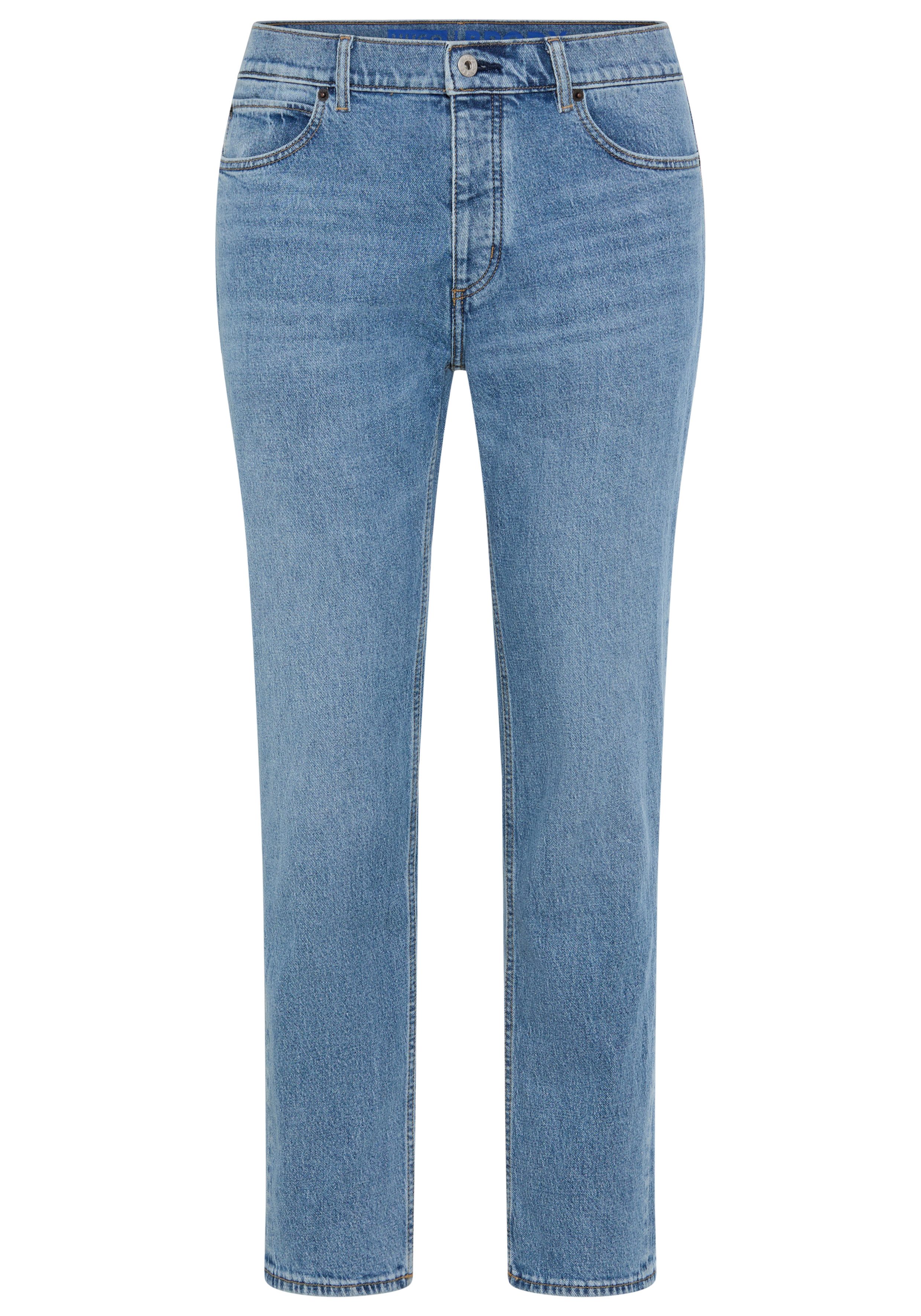HUGO Blue Tapered-fit-Jeans Brody mit Stone-washed-Finish günstig online kaufen