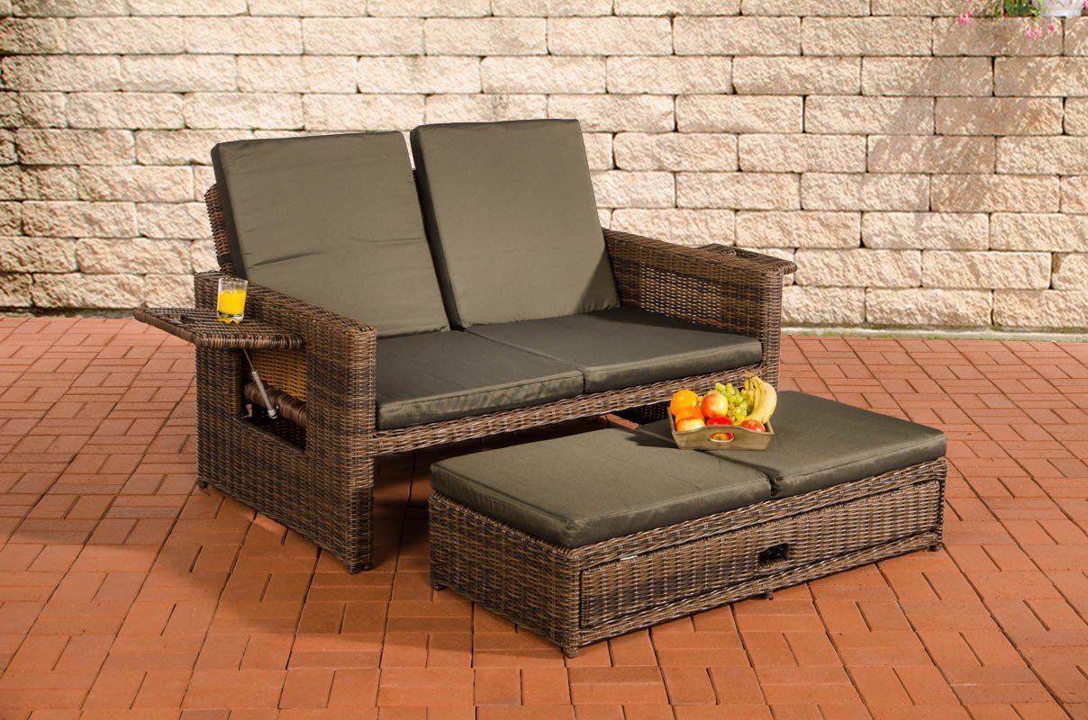 CLP Gartenlounge-Set Ancona 5mm, mit verstellbarer Rückenlehne