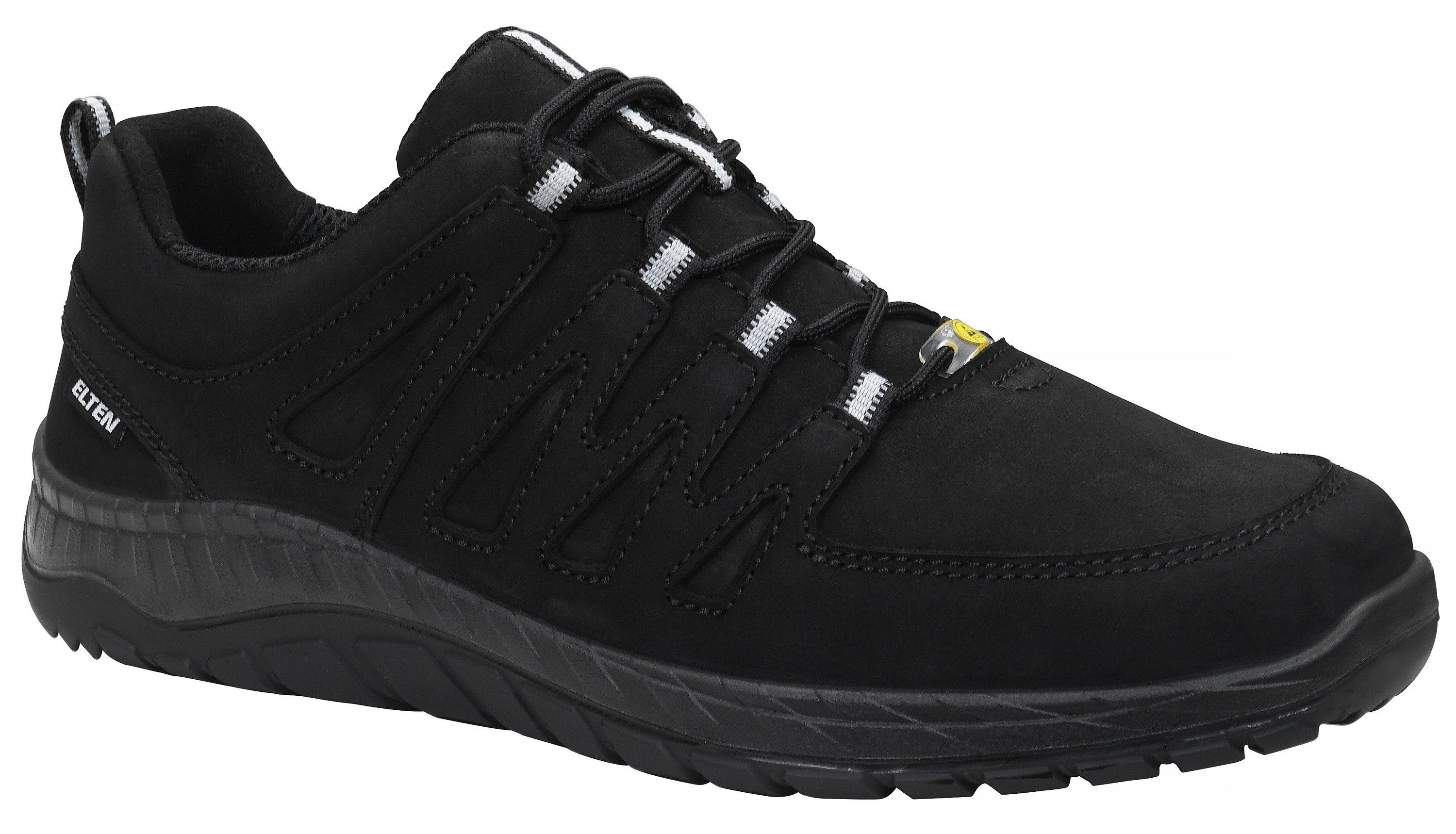 MADDOX black leather Low ESD O2 Sicherheitsschuh