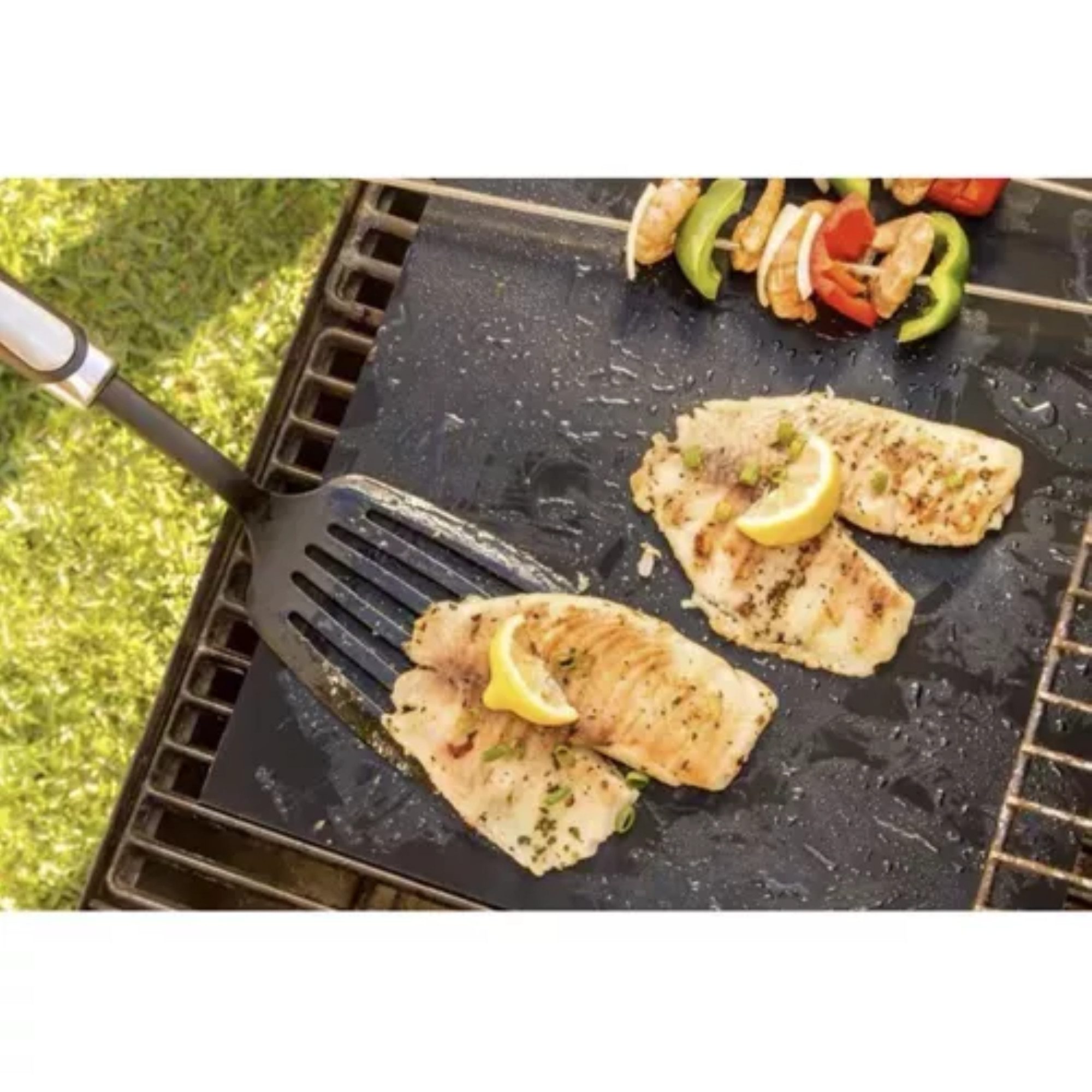 Ruhhy Backmatte Premium BBQ Antihaft-Grill- und Backmatten-Set 3-teilig, Backsilikon (3er Grillmatten-Set, 3-tlg., 3x Grillmatten), Wiederverwendbar, Antihaftbe – Bild 4 von 5