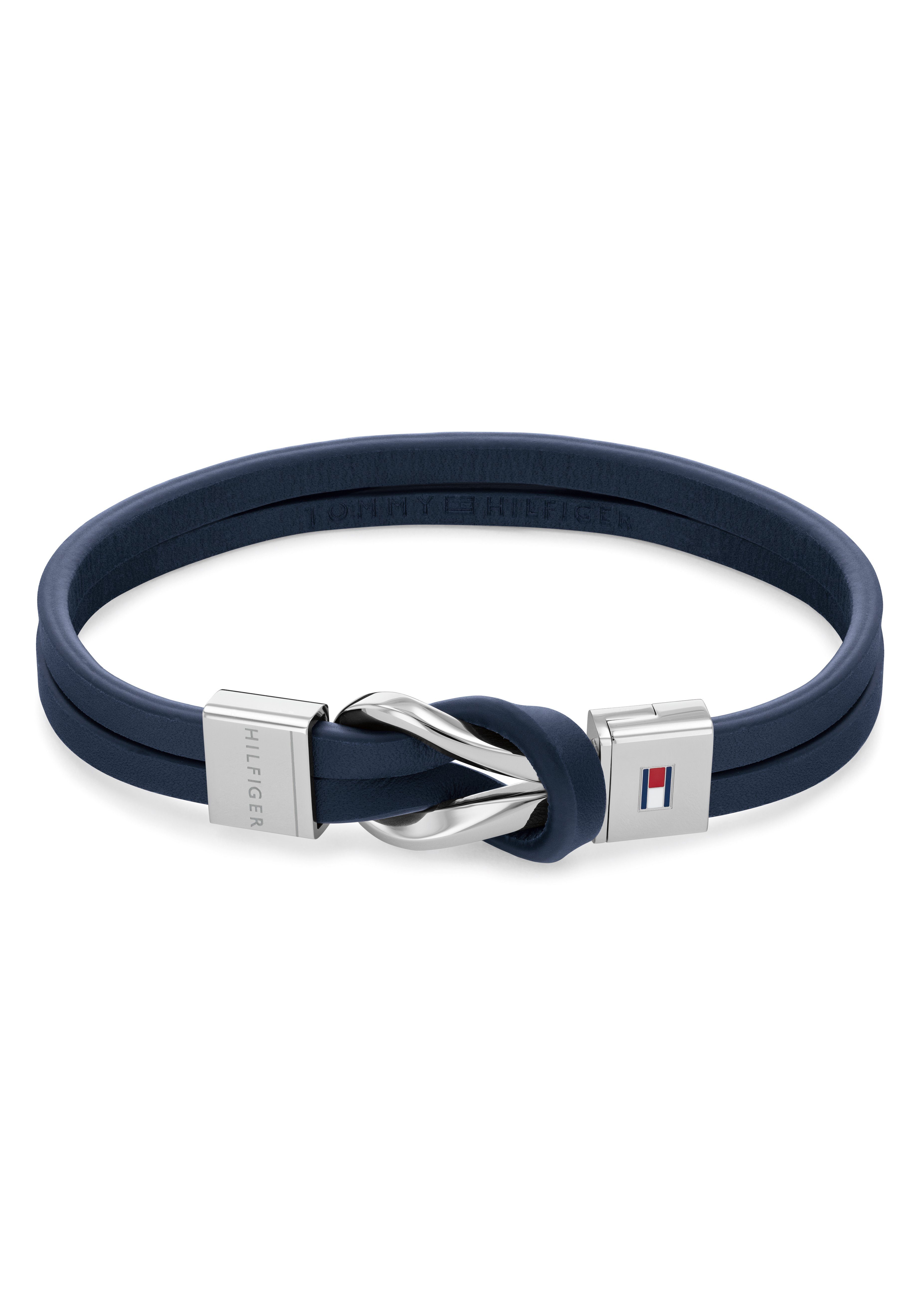 Tommy Hilfiger Armband Schmuck Edelstahl Armschmuck Lederarmband, zu Hoodie, Shirt, Jeans, Sneaker, Tommy Jeans! edelstahlfarben-blau-rot-weiß | Edelstahlarmbänder