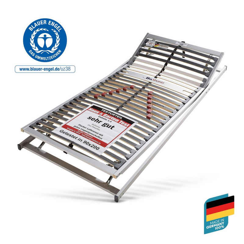 Lattenrost »Lattenrost Duo Powerflex, Lattenrost in 90x200 cm und weiteren Größen«, BeSports, Kopfteil manuell verstellbar, Fußteil manuell verstellbar, Lattenrost mit geringer Bauhöhe, 90x200 cm und weitere Größen