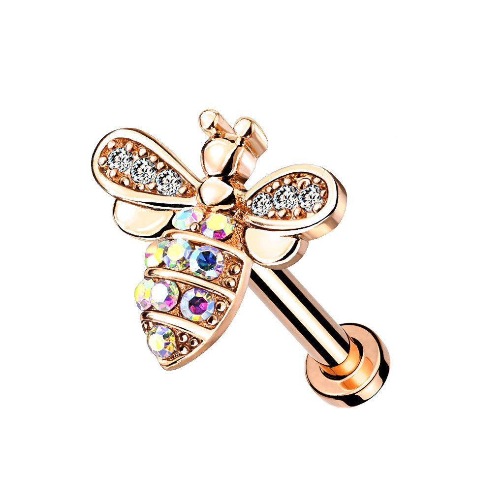 Taffstyle Piercing-Set Ohr Tragus Knorpel Labret Piercing Stecker Kristall günstig online kaufen