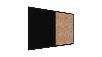 ALLboards Tafel Kombitafel Kork / schwarz magnetisch Holzrahmen schwarz lackiert