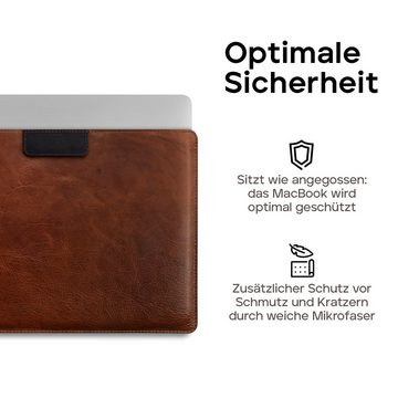 wiiuka Laptop-Hülle sliiv SNAP MacBook Air 13“ Tasche Leder, Tasche Handgefertigt - Echt Leder, Premium Qualität
