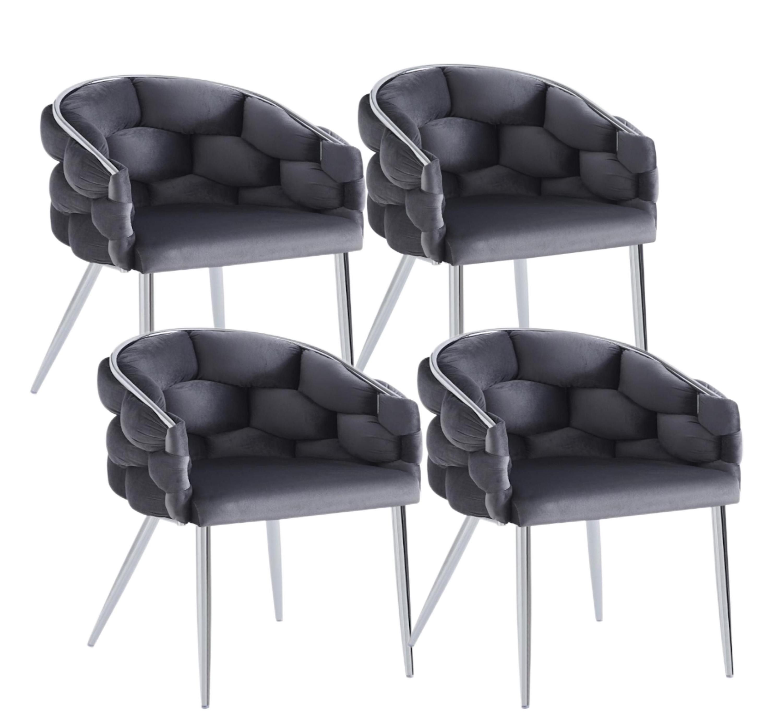 YOZI Esszimmerstuhl Sessel Polsterstuhl Rück/Armlehne Esszimmerstuhl Samt d günstig online kaufen