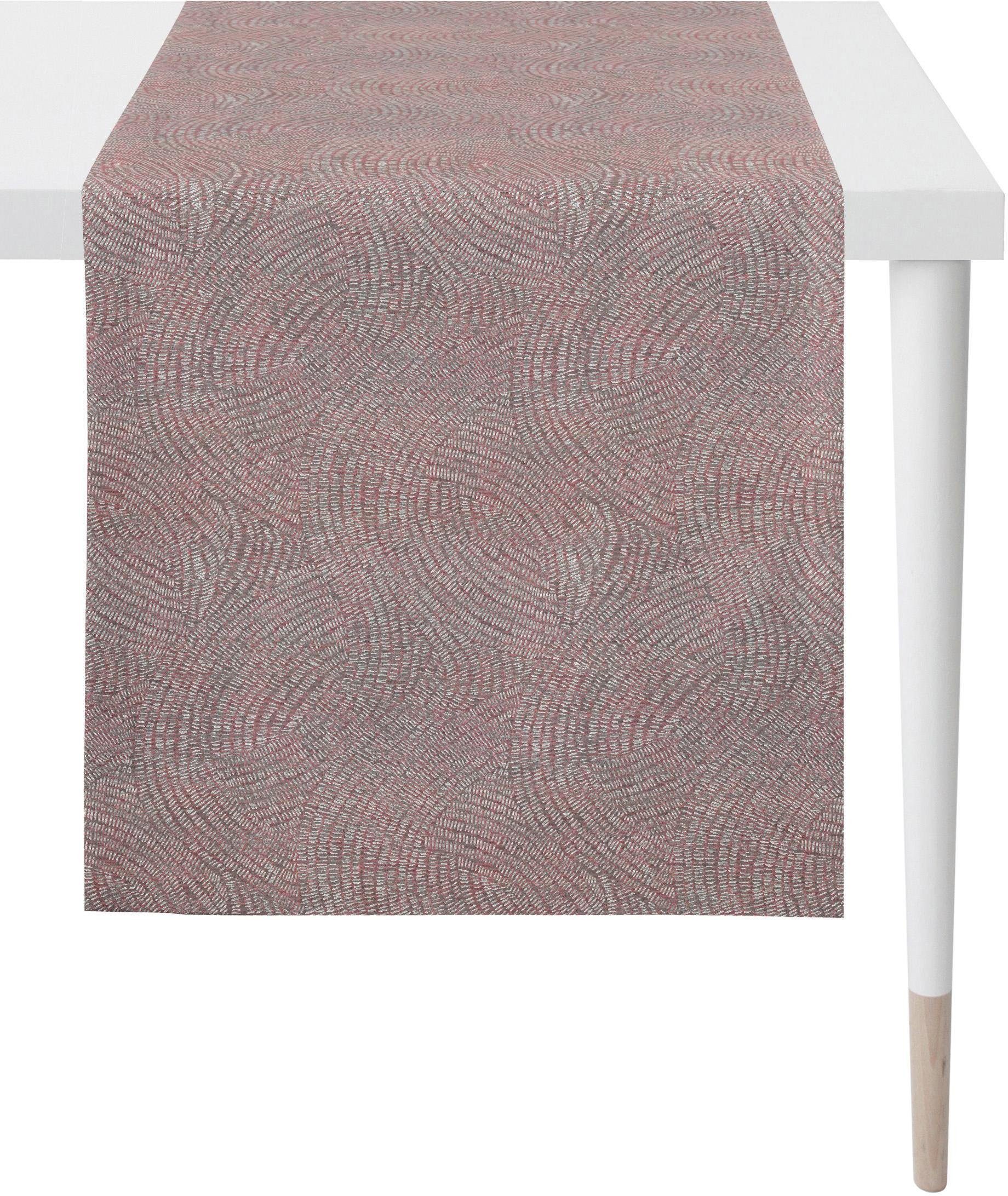 1102 APELT (1-tlg) rosa/grau Tischläufer Jacquard Style, Loft