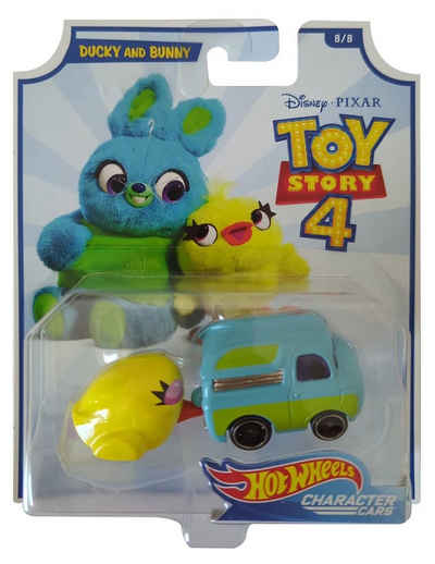 Hot Wheels Spielzeug-Auto Mattel GCY60 Hot Wheels Disney Toy Story 4, Ducky and Bunny Fahrzeug i