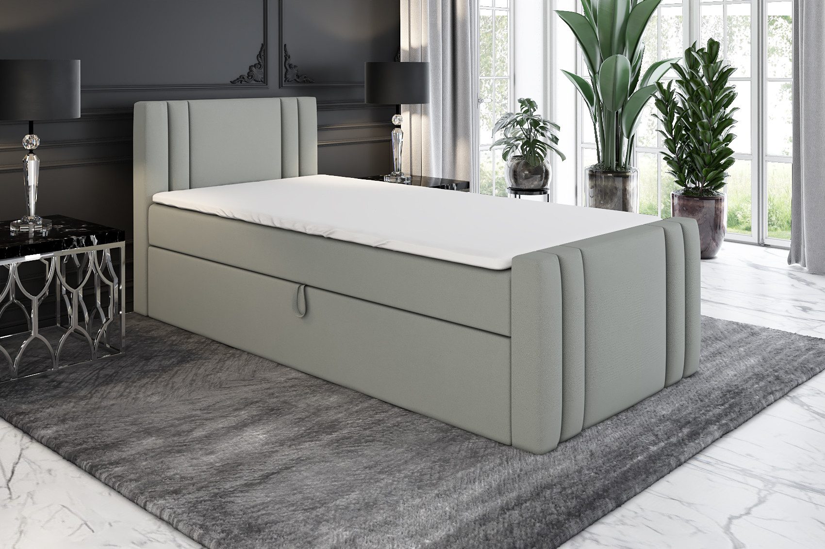 A&J MöbelLand GmbH Boxspringbett Einzelbett KLAUS günstig online kaufen