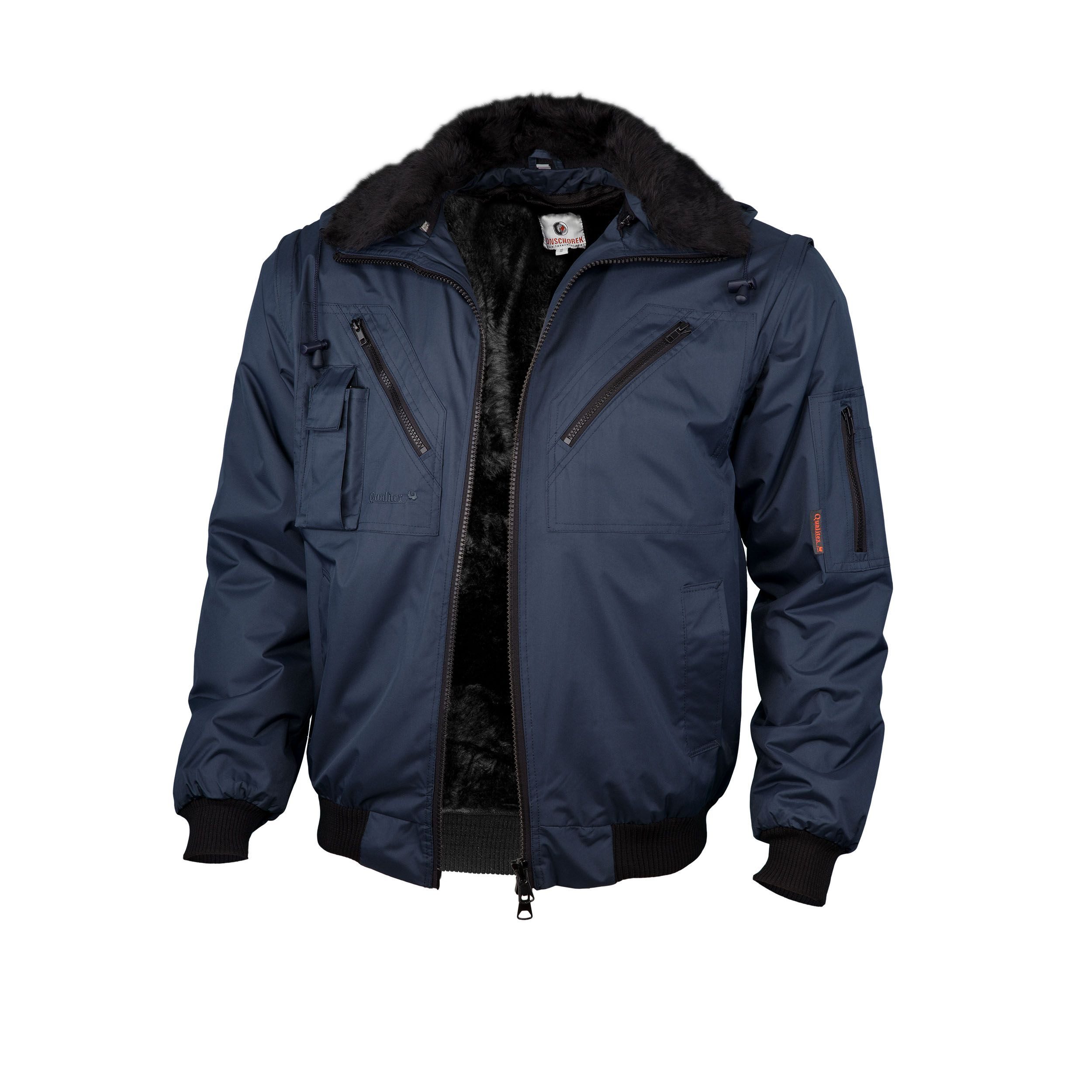 Qualitex Workwear Pilotenjacke Pilotenjacke wasserdicht marine, günstig online kaufen
