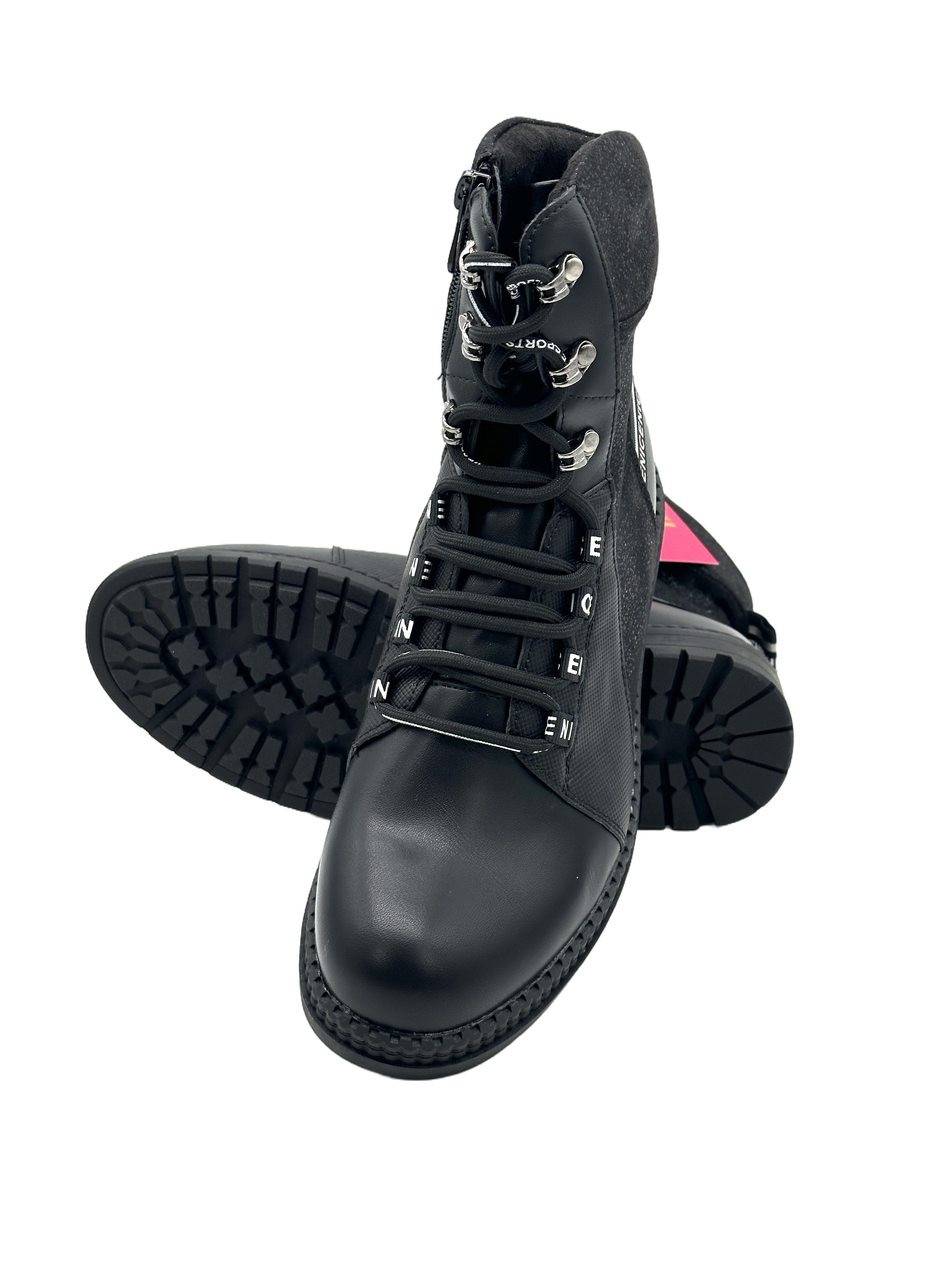 Nowaland Damen Stiefeletten mit Kunstfellfutter Winterstiefelette Warm gefütterte Stiefeletten mit Reißverschluss