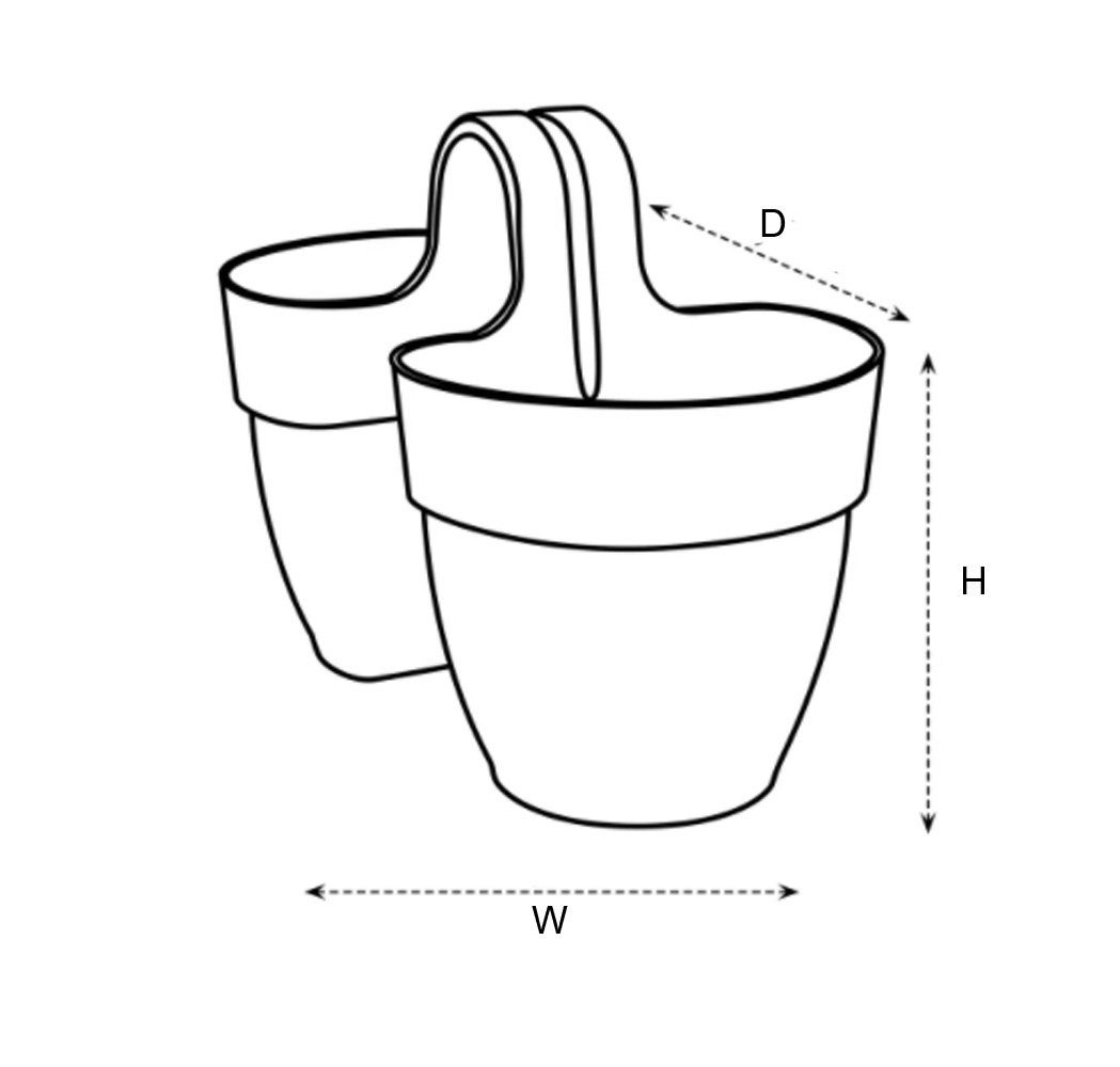 Vibia Elho Flower gelb Blumenkasten Pflanzkübel honig Campana Twin