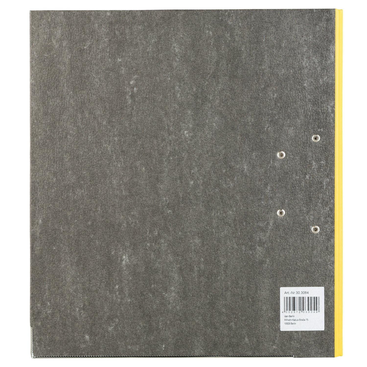 Idena Aktenordner Ordner Wolkenmarmor - DIN A4, 8 cm Rückenbreite, gelb – Bild 4 von 5