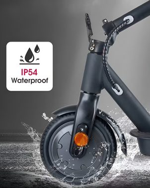 E-Scooter Elektroroller Straßenzulassung ABE Zertifikat APP-Verbinden LED, (Faltbar, Tragbar, E-Scooter), -Display, 350W, Bluetooth, Faltbar, Sicheres Bremsensystem, Geschenk