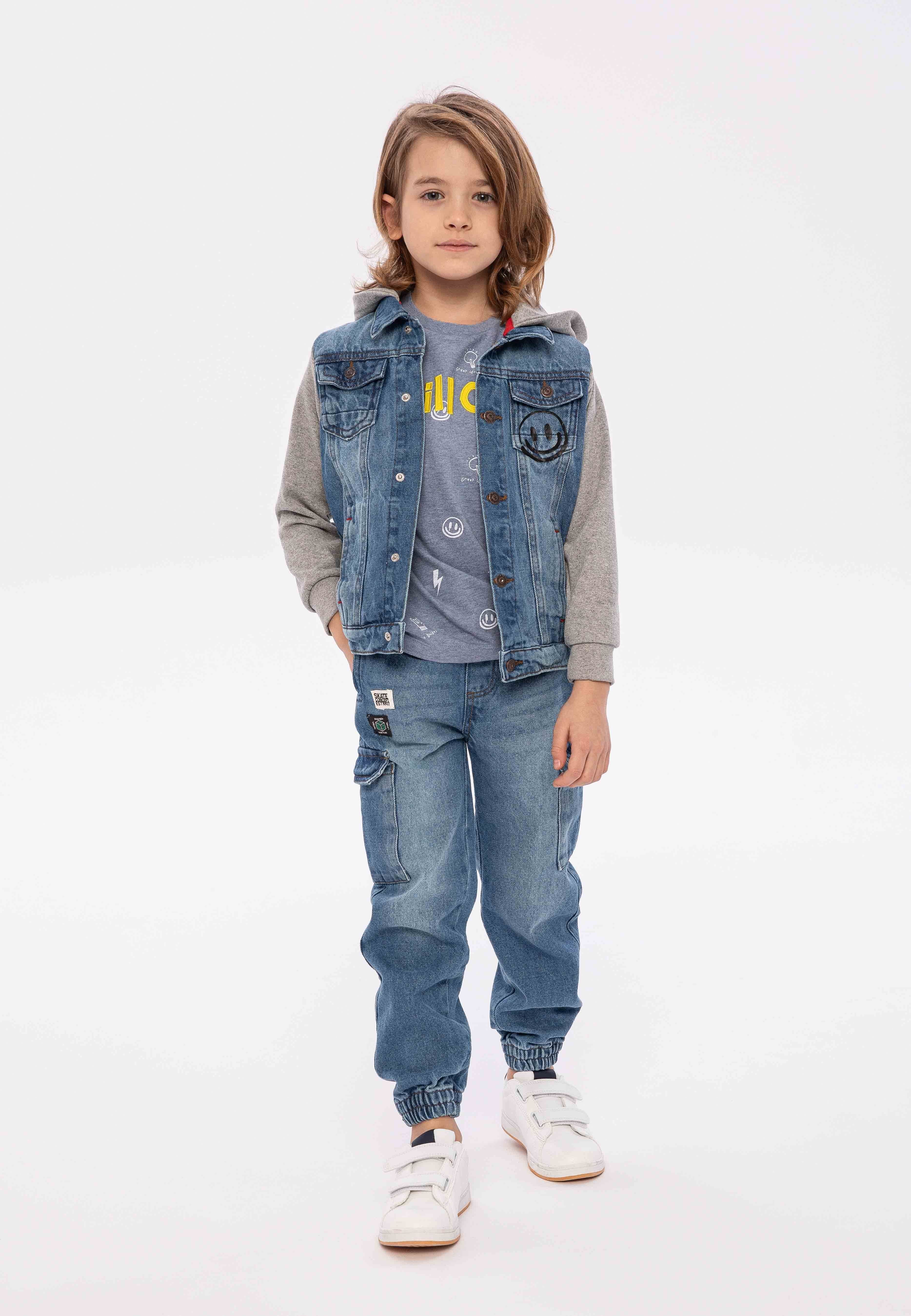 MINOTI Jeansjacke Jeansjacke mit Kapuze (12m-8y)
