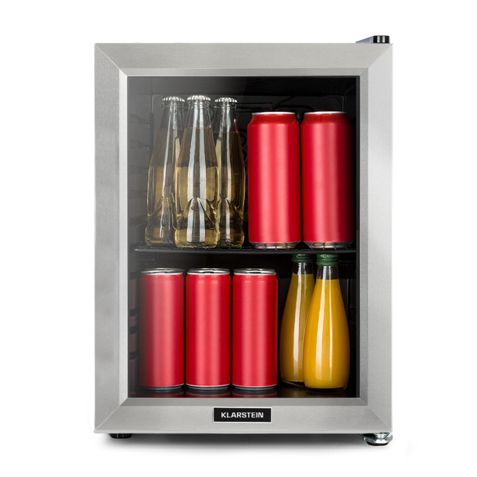 Klarstein Table Top Kühlschrank 10046074, 50 cm hoch, 35 cm breit, Bier Hausbar Getränkekühlschrank Hotel Mini Fridge
