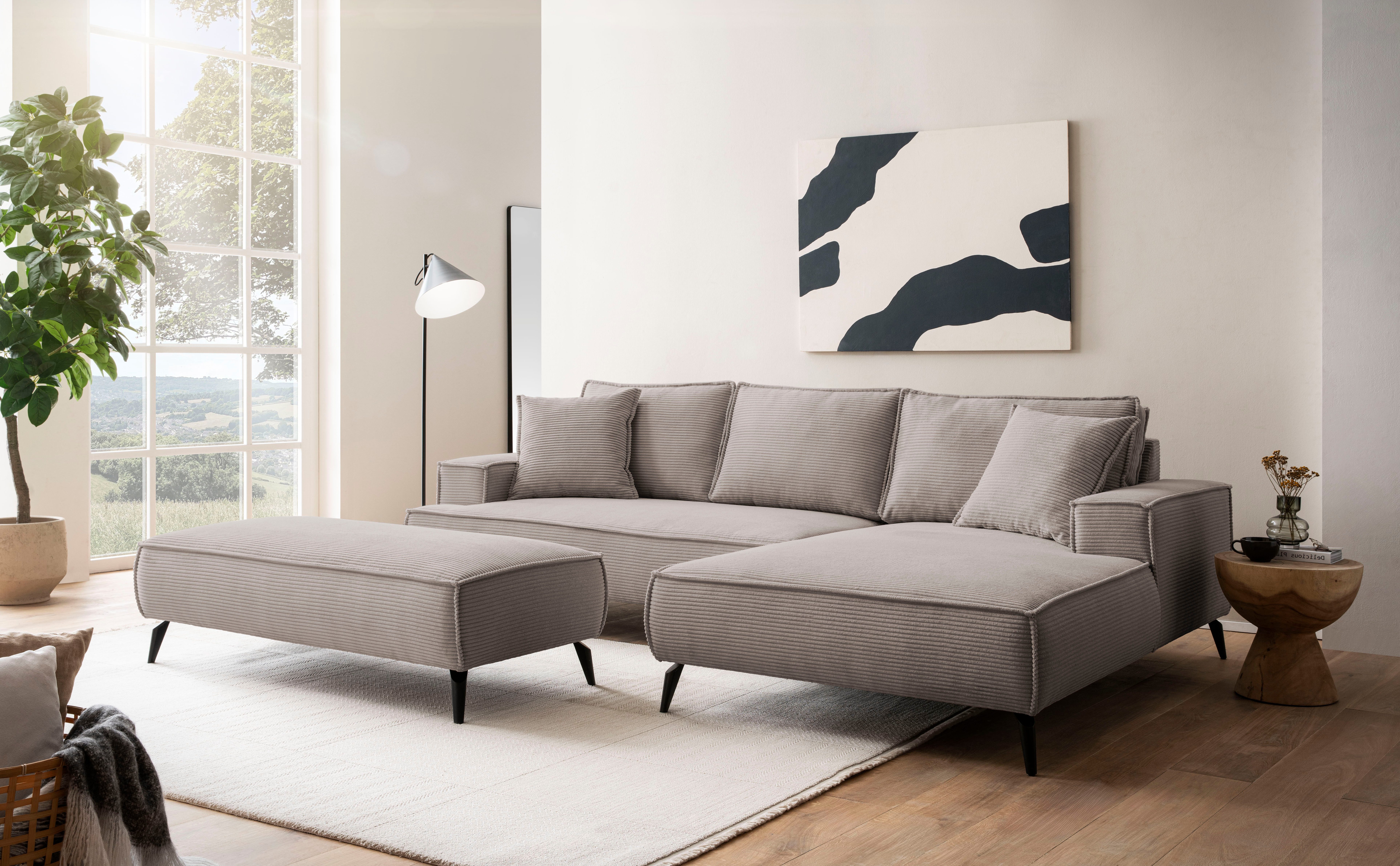 andas Ecksofa TVINNU, L-Form in Cord, günstig online kaufen