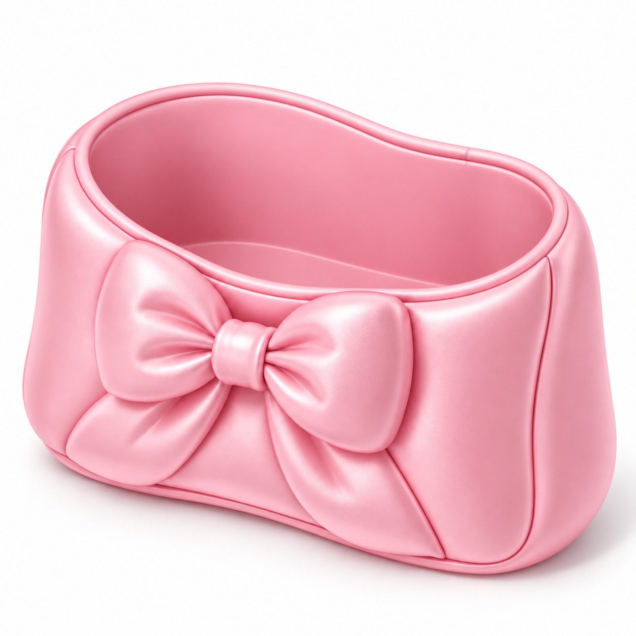 Alpha Electronics Make-Up Organizer Aufbewahrungsbox im Schleifendesign für Schmuck, Schlüssel & Kosmetik, Sparangebot, 1-tlg., Elegante Kollektion, 3D-gedruckte Ablage für Schminktisch, Flur & Schreibtisch