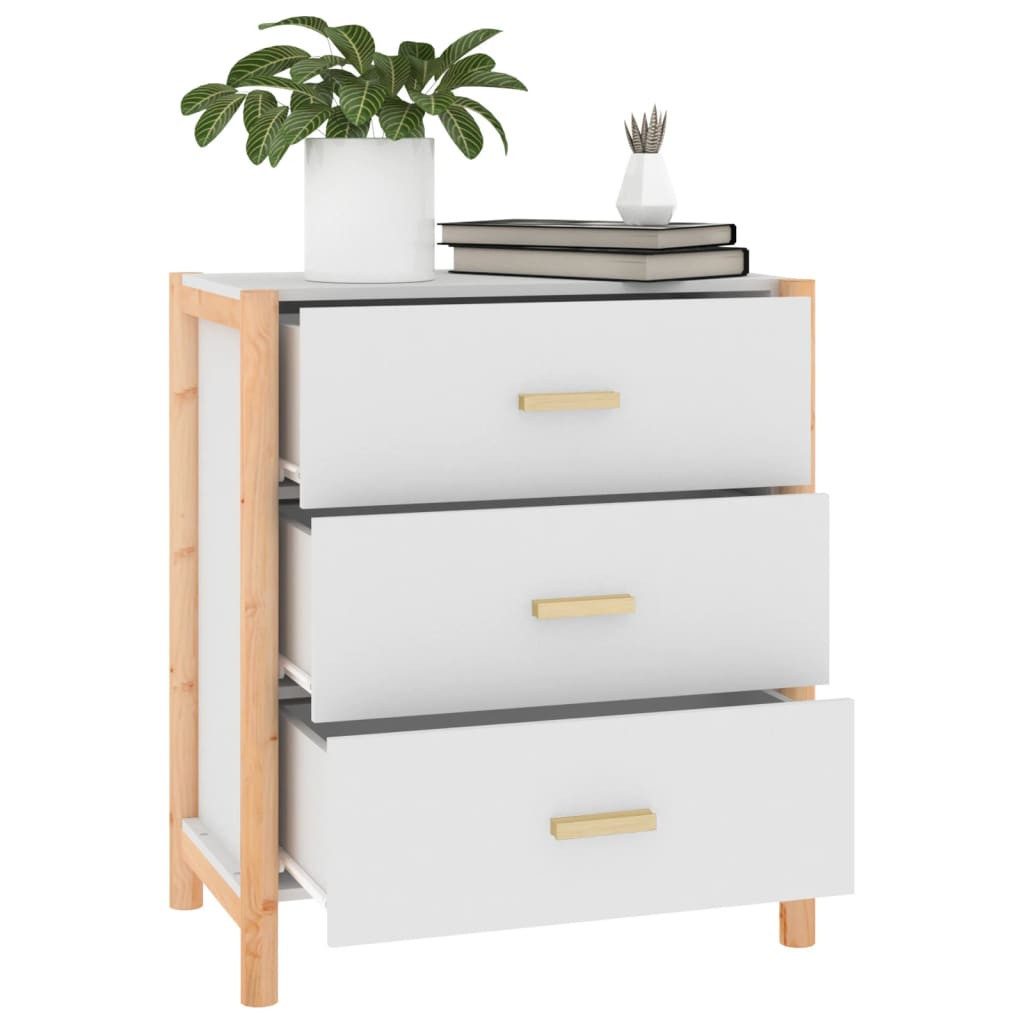 vidaXL Sideboard Sideboard Weiß 62x38x70 cm Holzwerkstoff (1 St) – Bild 4 von 5