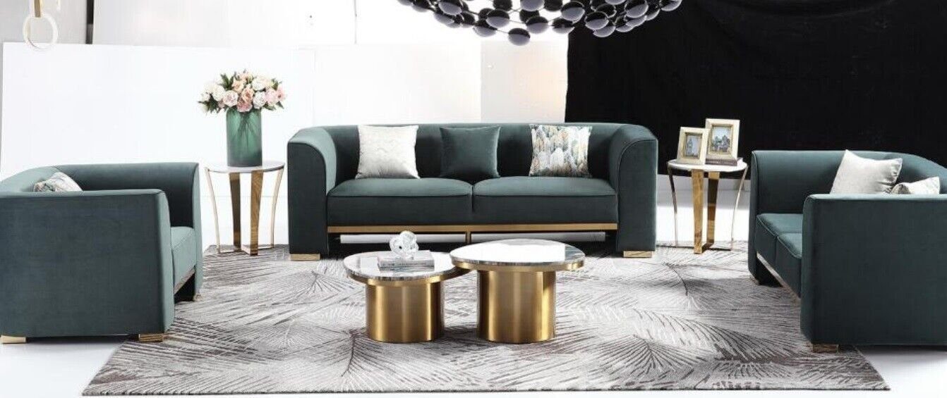 Polstermöbel Neu, JVmoebel in Dreisitzer Grüner luxus Europe Sofa Design Made