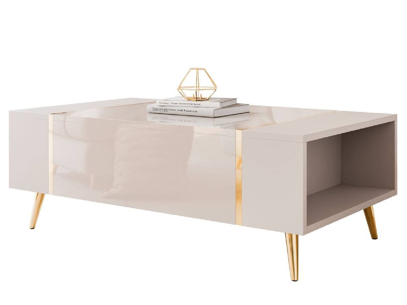 yourhouse24 Couchtisch ONYX Kaschmir Gold Beine günstig online kaufen