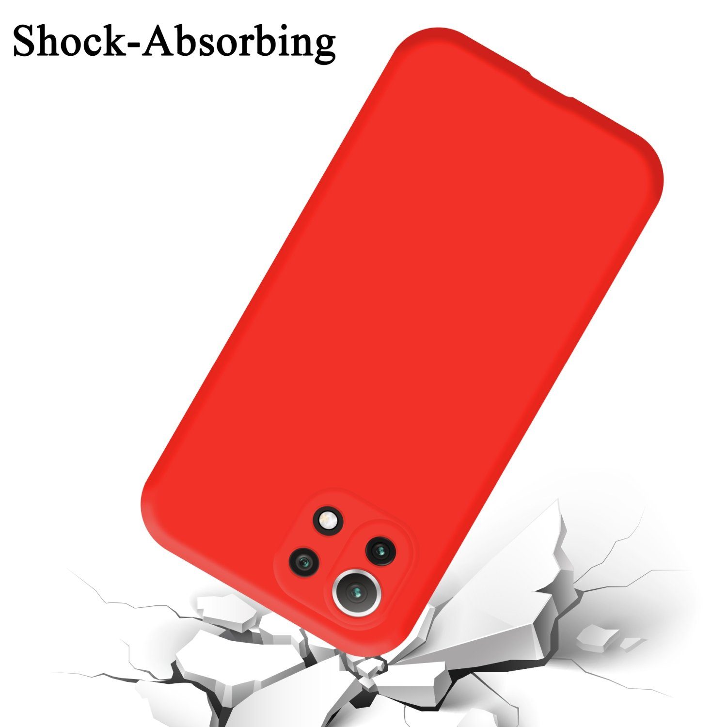 Cadorabo Handyhülle für Xiaomi Mi 11 LITE (4G / 5G) / 11 LITE NE Hülle Xiaomi Mi 11 LITE (4G / 5G) / 11 LITE NE, Flexible Hülle TPU Silikon Schutzhülle Back Cover Case
