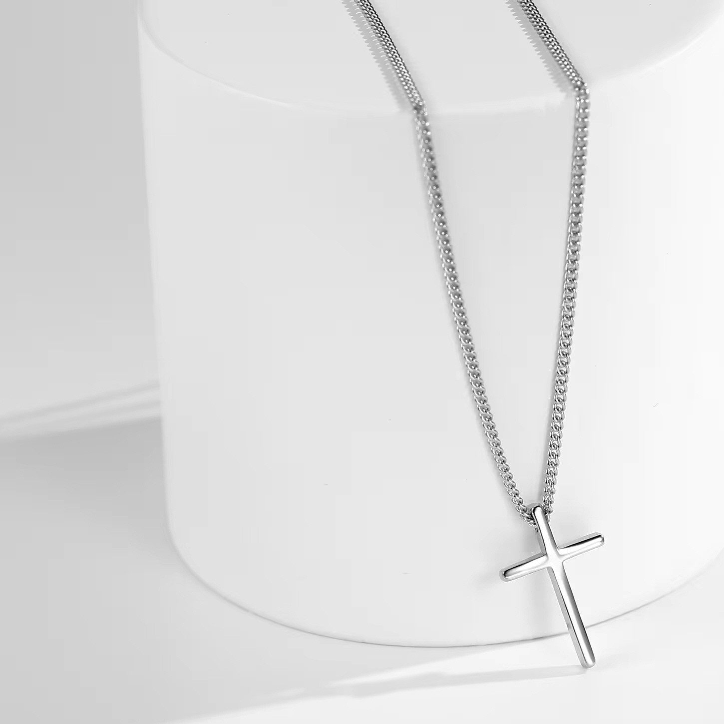 ELLAWIL Silberkette Kreuzkette Kette mit Kreuz Anhänger Kreuzanhänger Damen günstig online kaufen