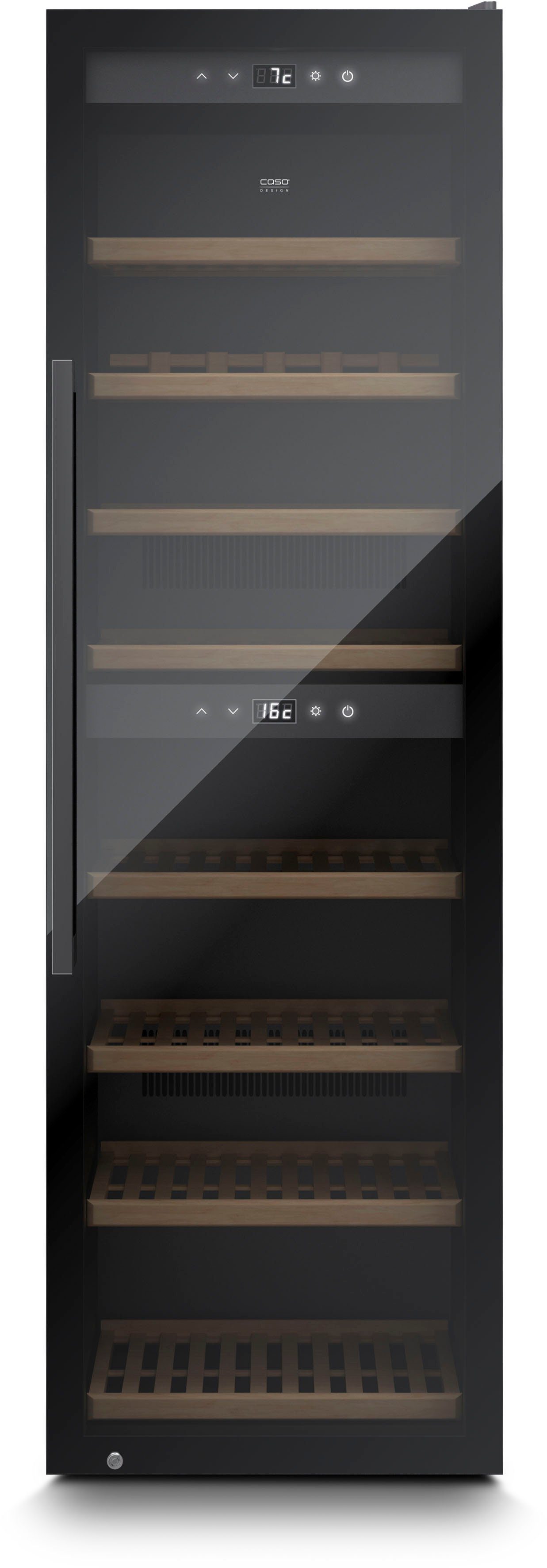 0,75l 126 WineExclusive CASO 180 Standardflaschen á Smart, Weinkühlschrank Caso für