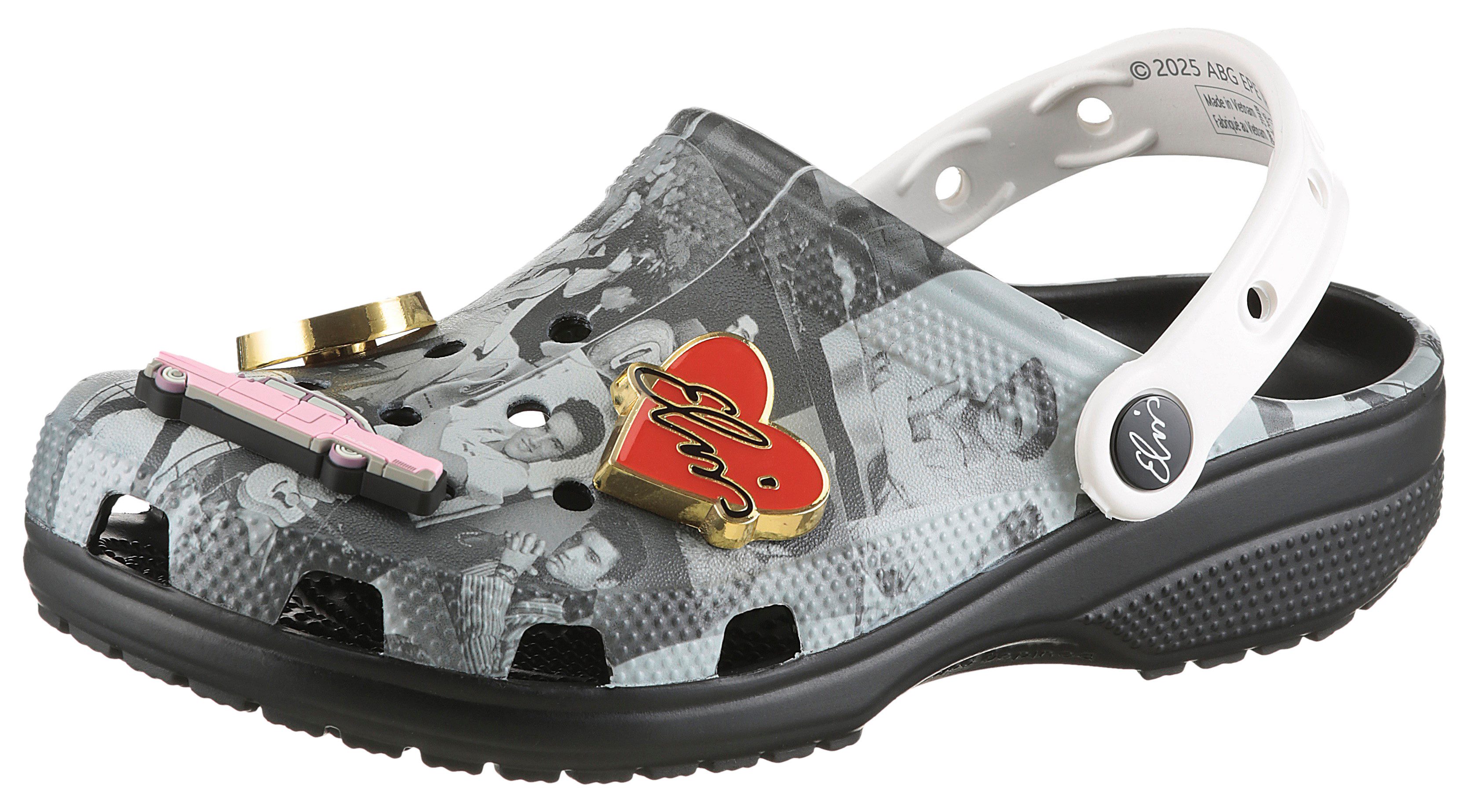 Crocs Classic Clog Elvis Presley Hausschuh Clog, Sandale, Hausschuh mit Fersenriemchen