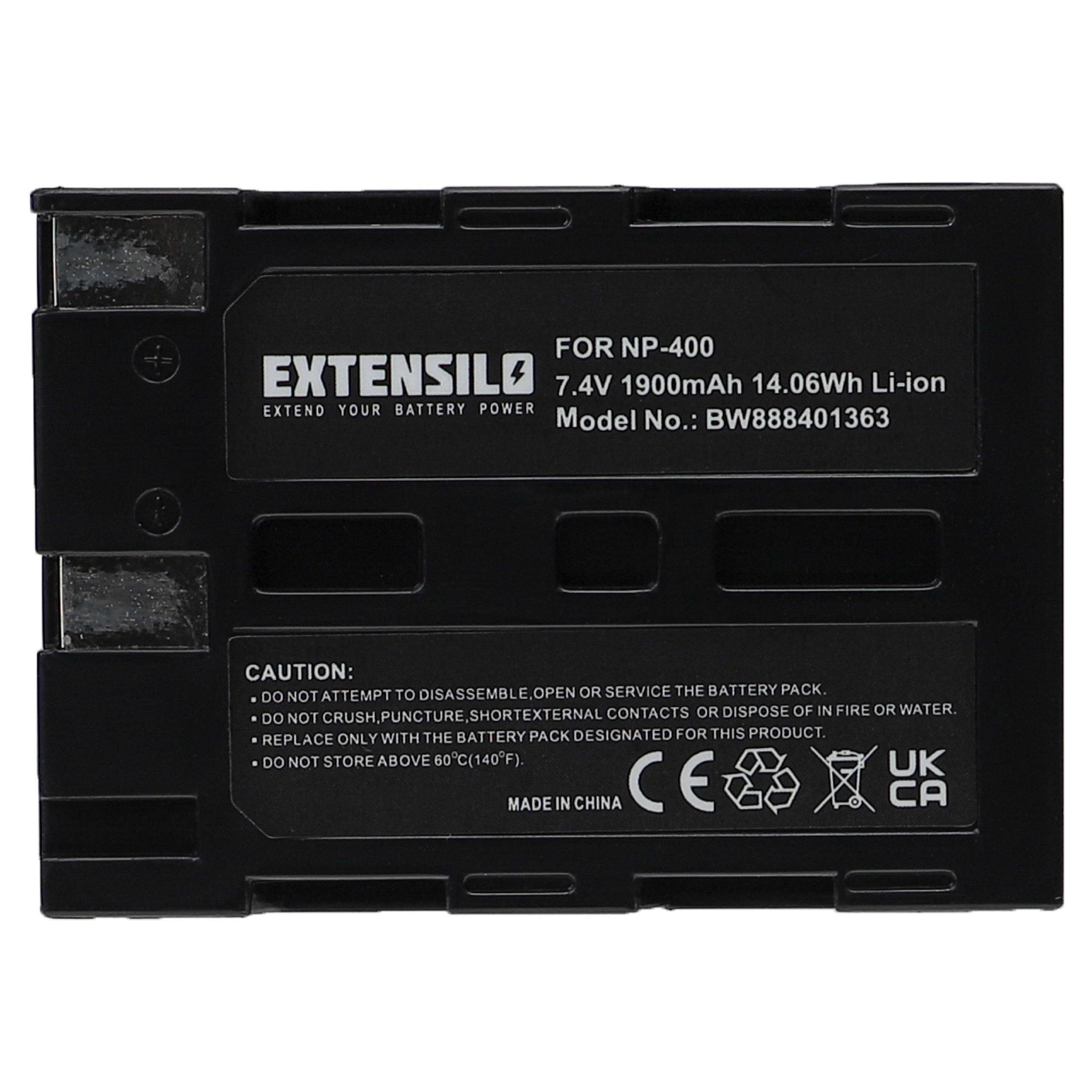 Extensilo kompatibel mit Sigma SD14 Kamera-Akku Li-Ion 1900 mAh (7,4 V)