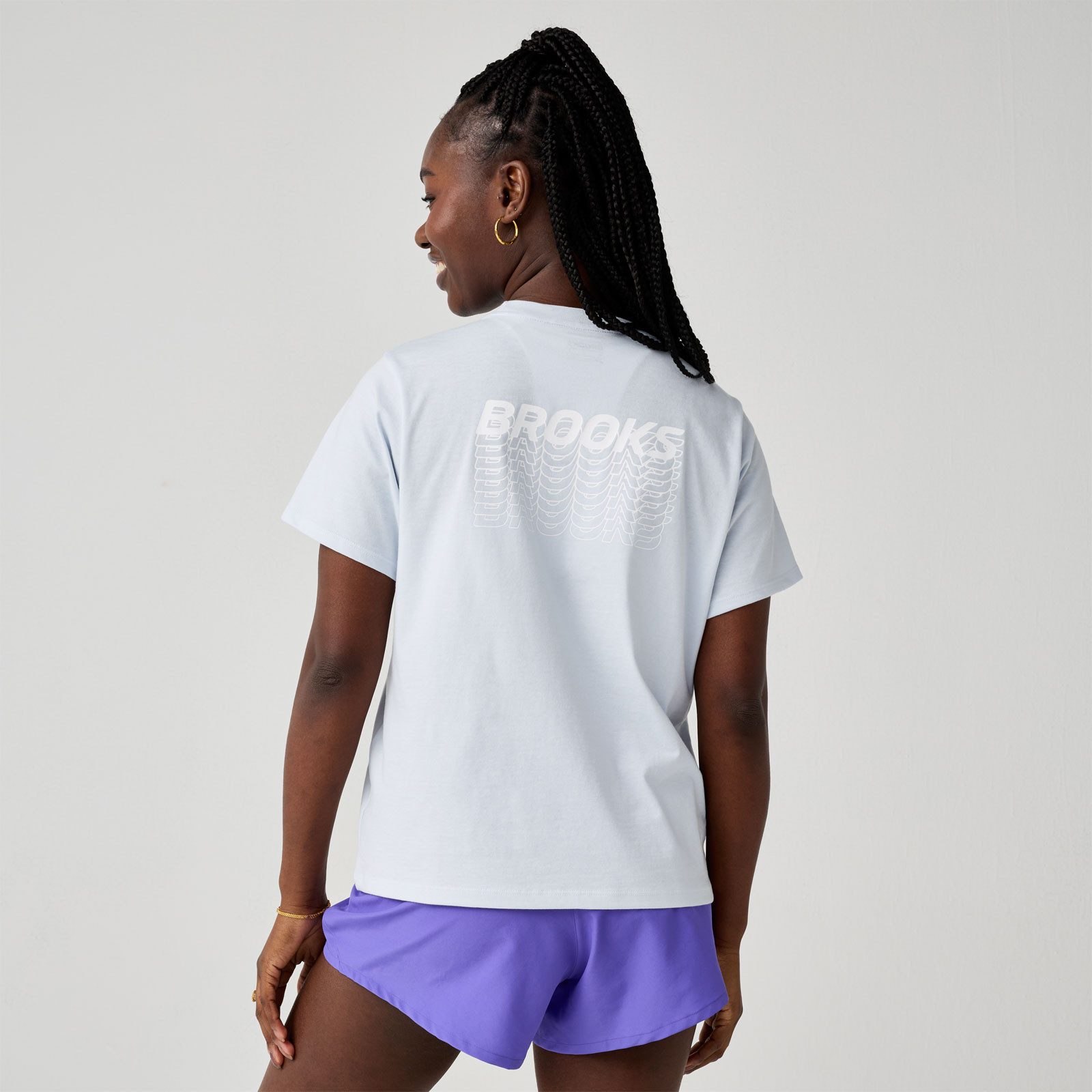 Brooks Laufshirt Graphic Short Sleeve Lady 221761-461 Laufoberteil für Sommertrainings