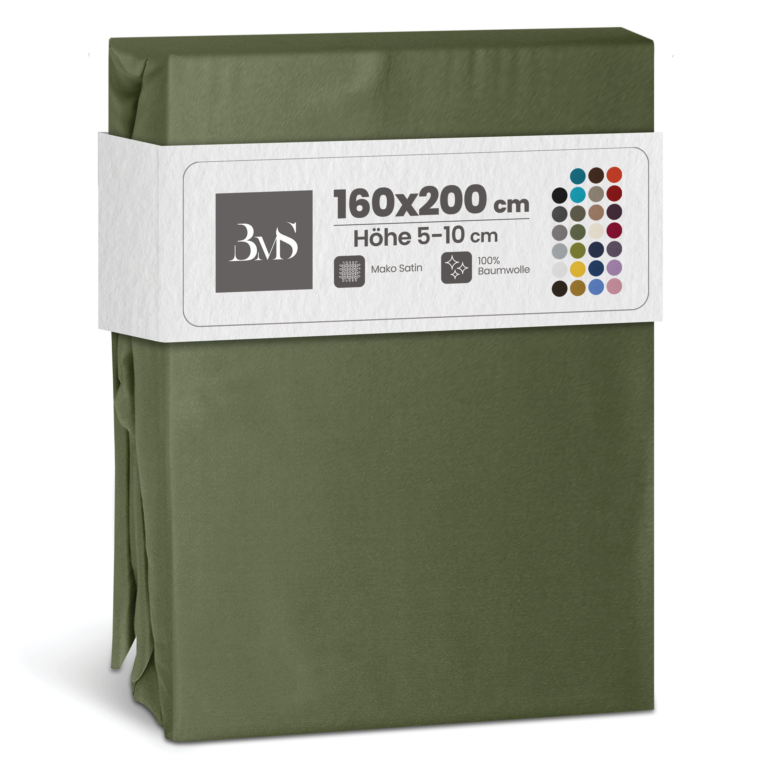 BETTWAESCHE-MIT-STIL Spannbettlaken Mako Satin Spannbettlaken, Topper 5-10 günstig online kaufen