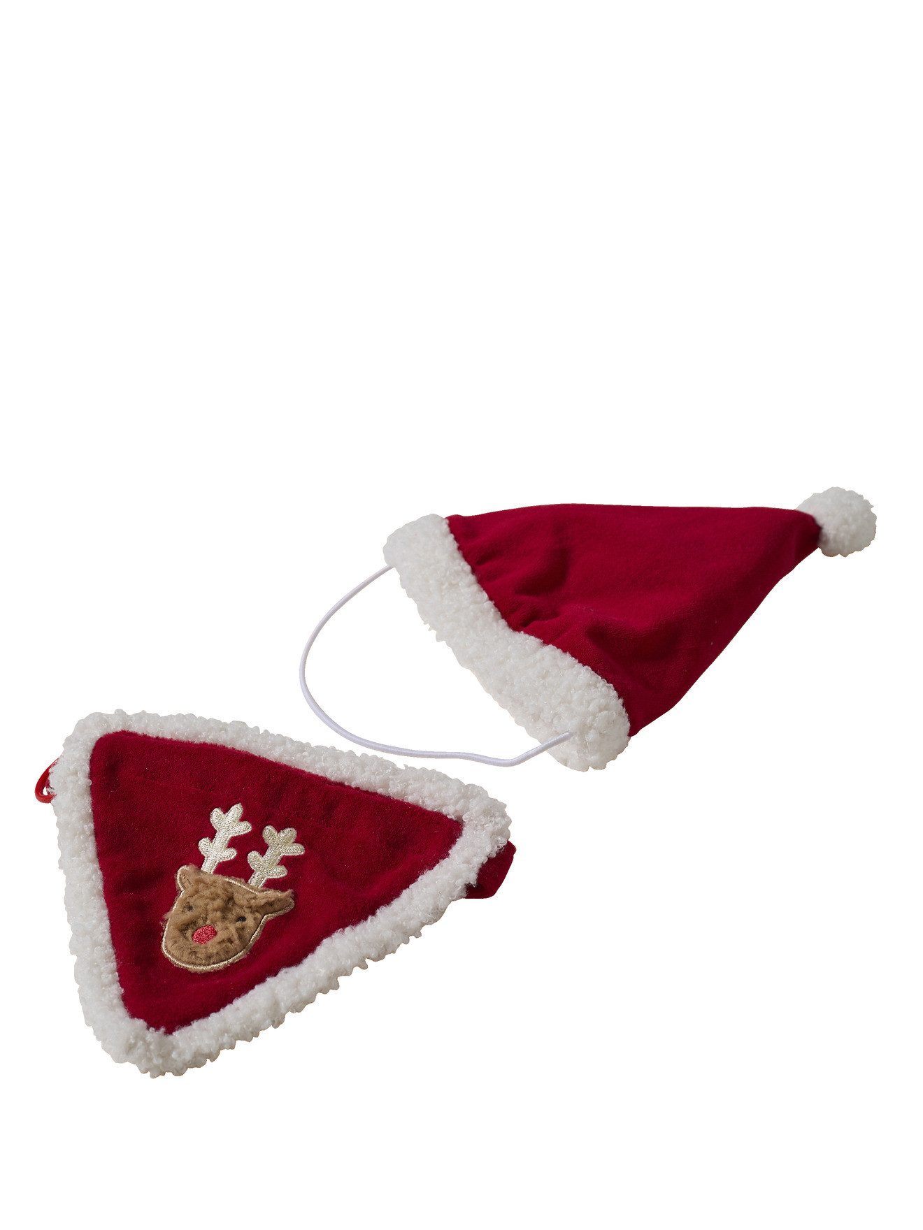 Tier-Halsband Hundehalstuch mit Weihnachtsmütze FAMILY
