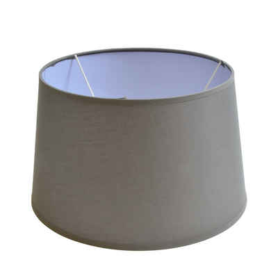 B&S Lampenschirm Lampenschirm rund aus Stoff H 18 x Ø 30 cm für Tisch - Stehlampen