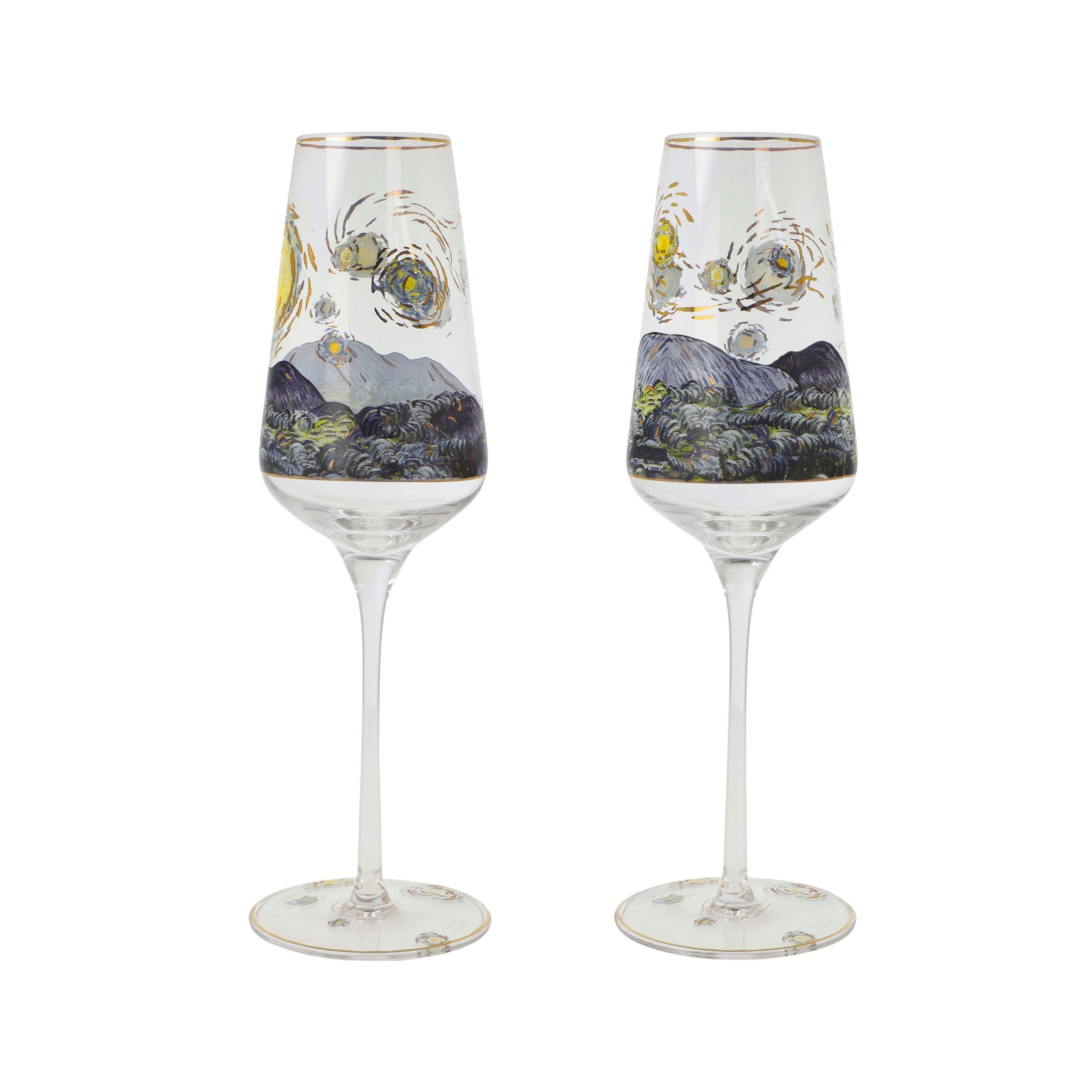 Goebel Champagnerglas Goebel Vincent Van Gogh -Sternennacht Sektglas