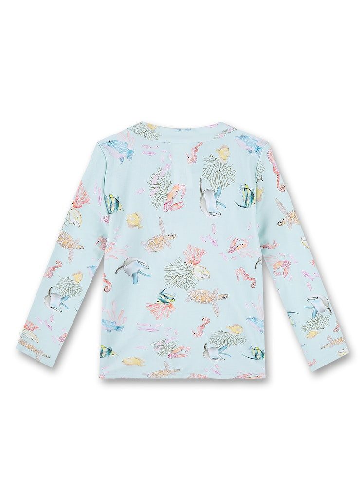 Sanetta Badeanzug Baby UV-Shirt mit Unterwasser-Print und Stretch, langarm